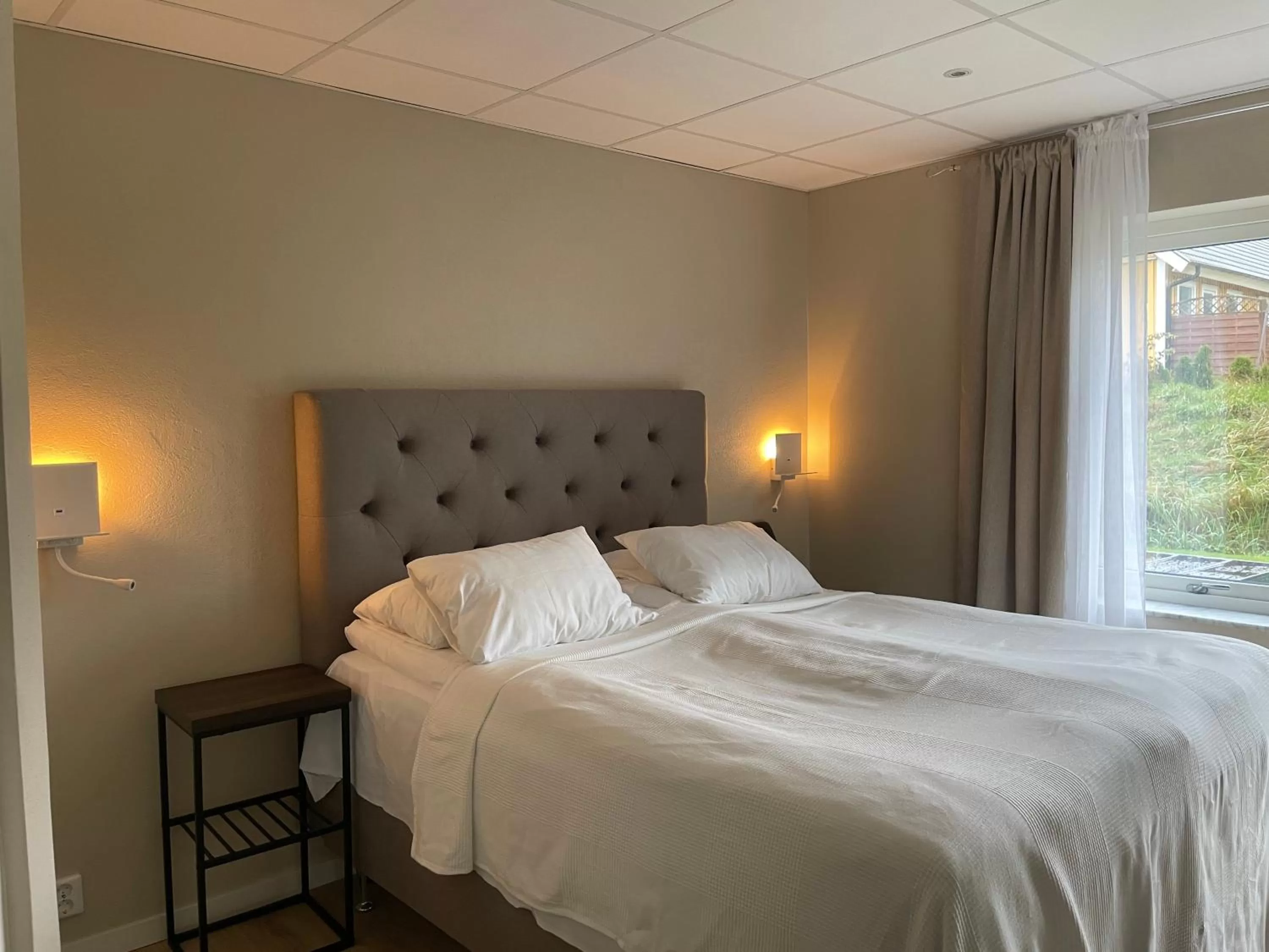 Bed in Solstickan Hotell & Vandrarhem