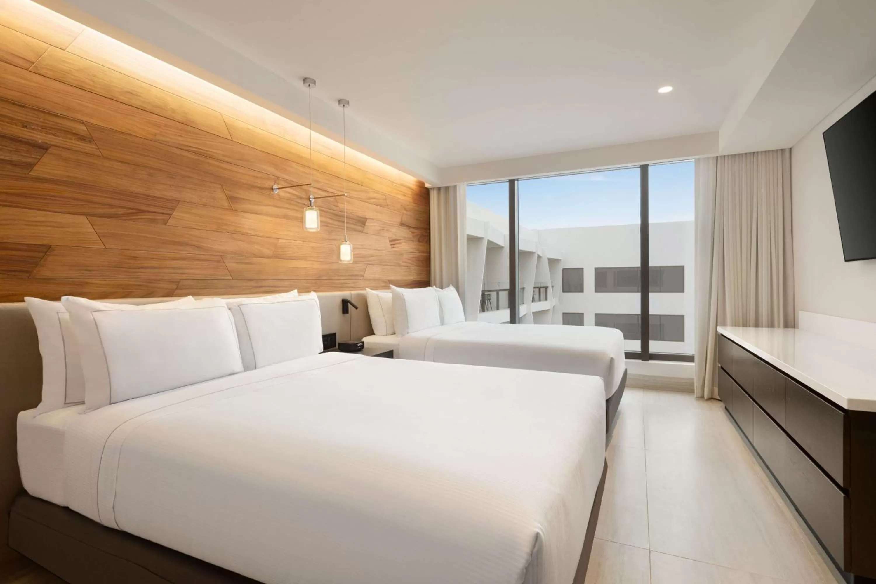 Bedroom, Bed in Hilton Cancun, an All-Inclusive Resort