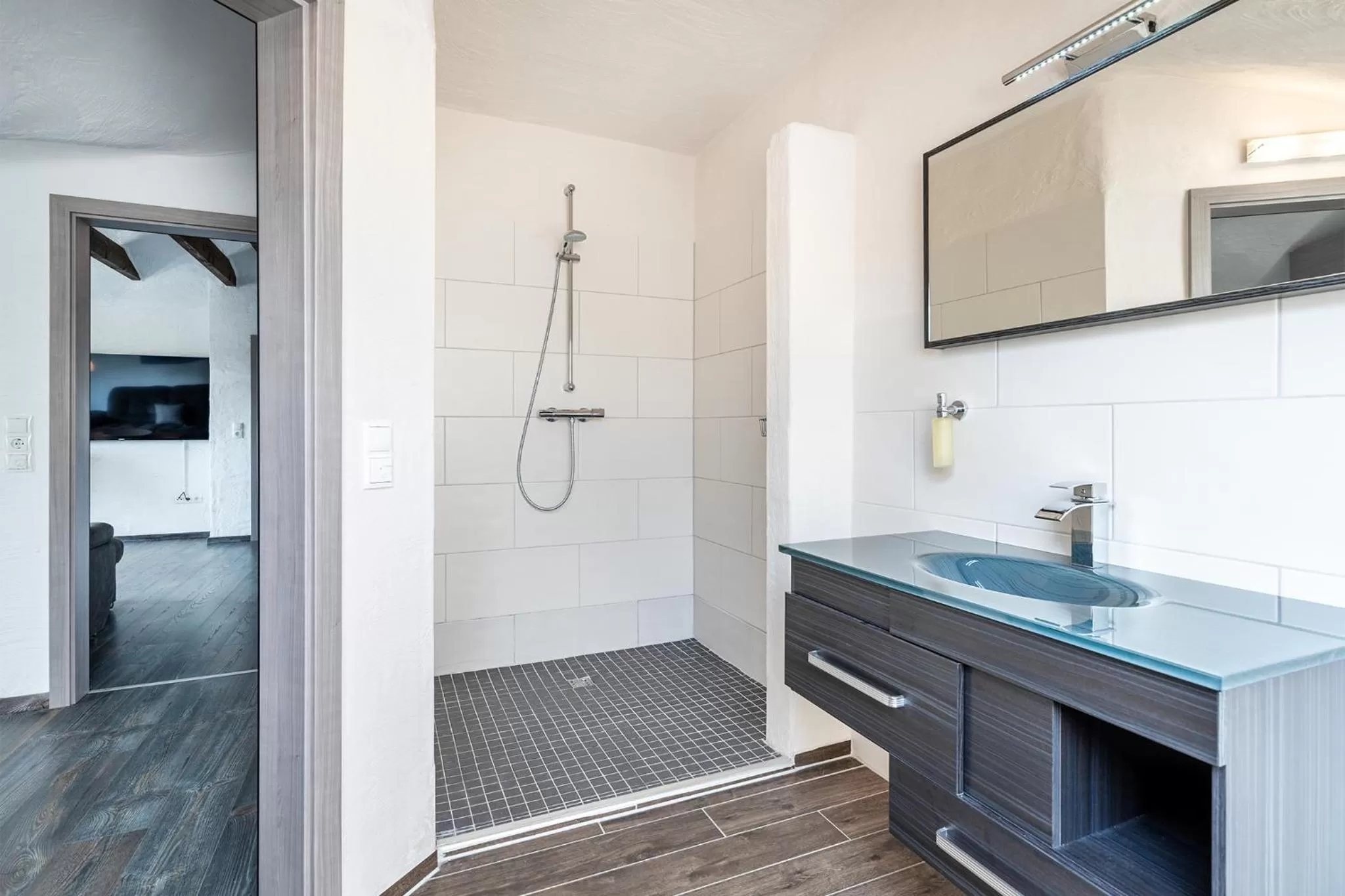 Shower in Villa Moorstern am Badesee Tannenhausen