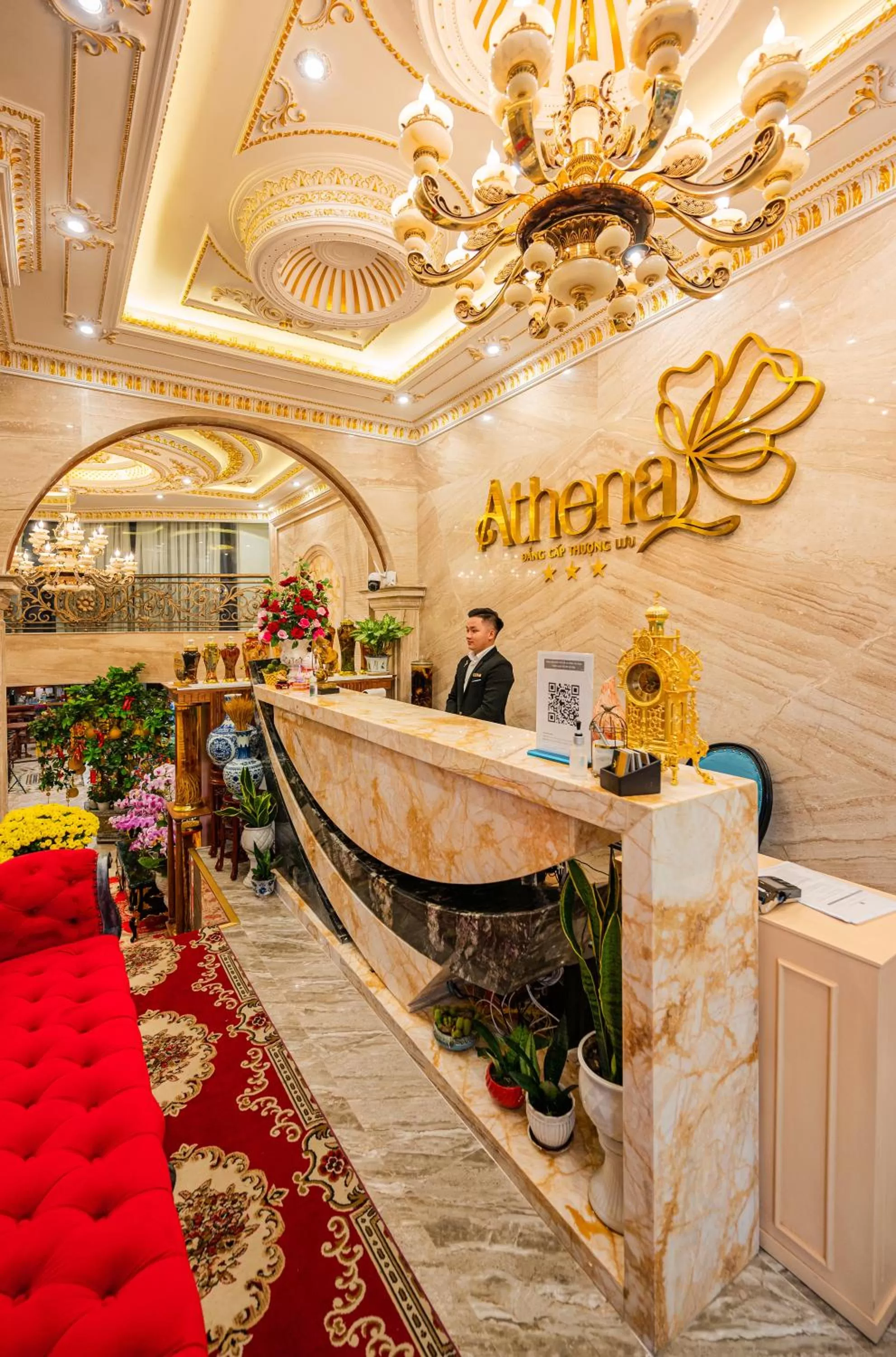 Lobby or reception in Athena Hotel Quy Nhơn