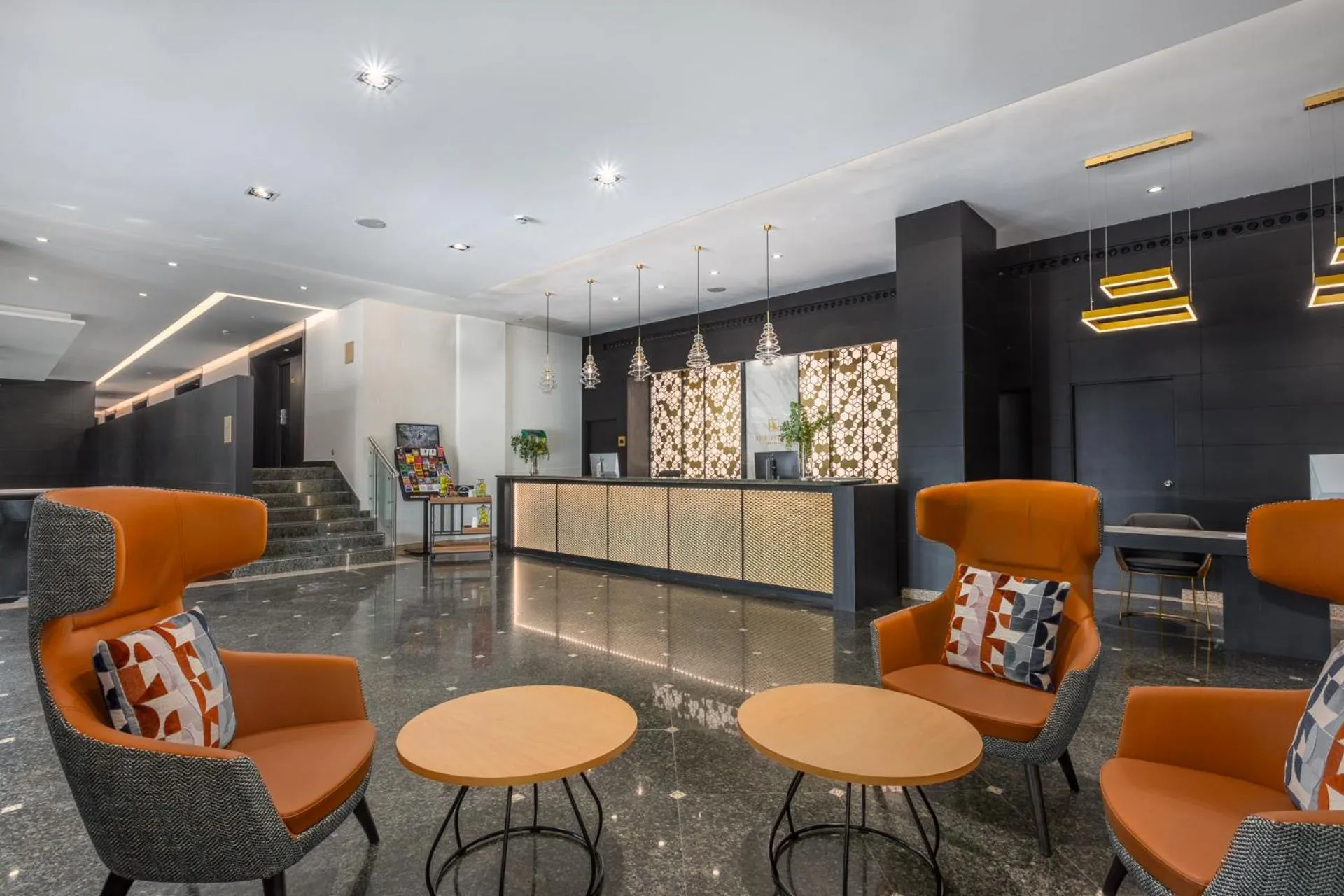 Lobby or reception in Eurostars Gran Madrid