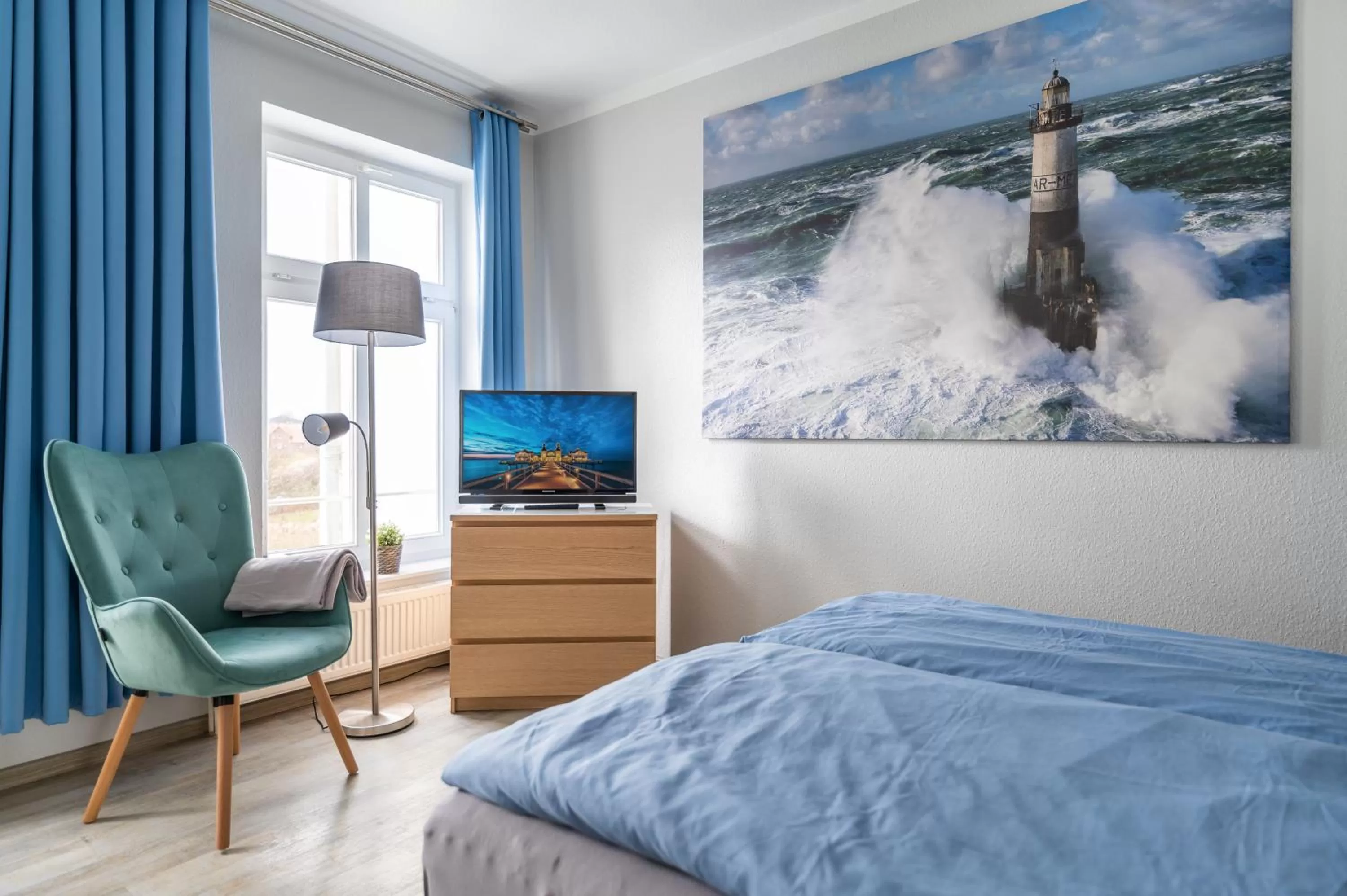 Bed in Haus Ferienglück Sauna im Haus