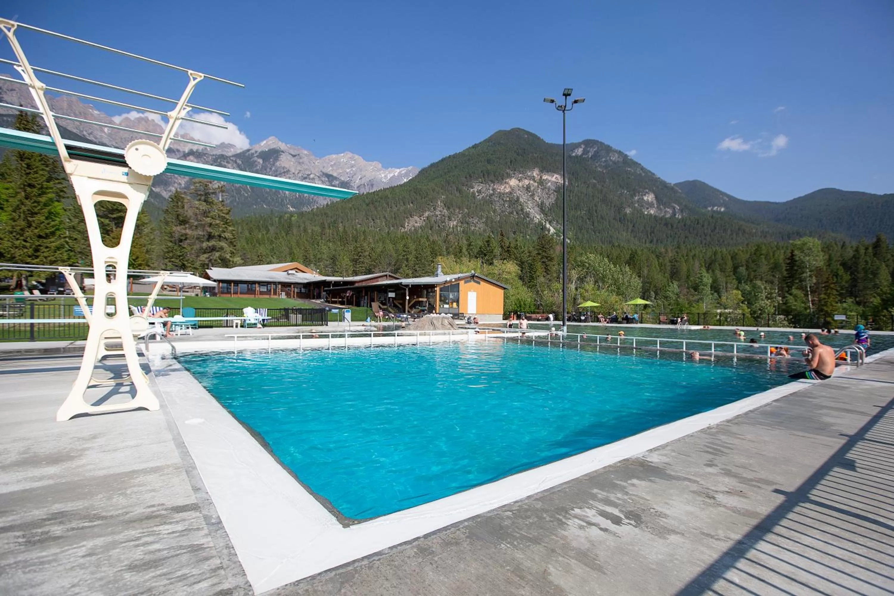 Swimming pool in Fairmont Hot Springs Resort