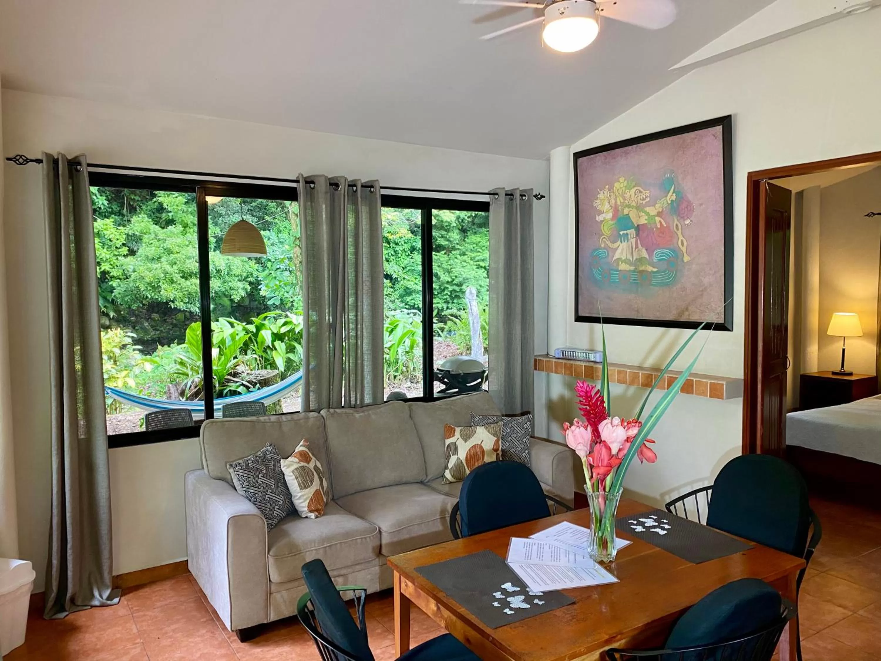 Living room in Cabanas Rio Encantado