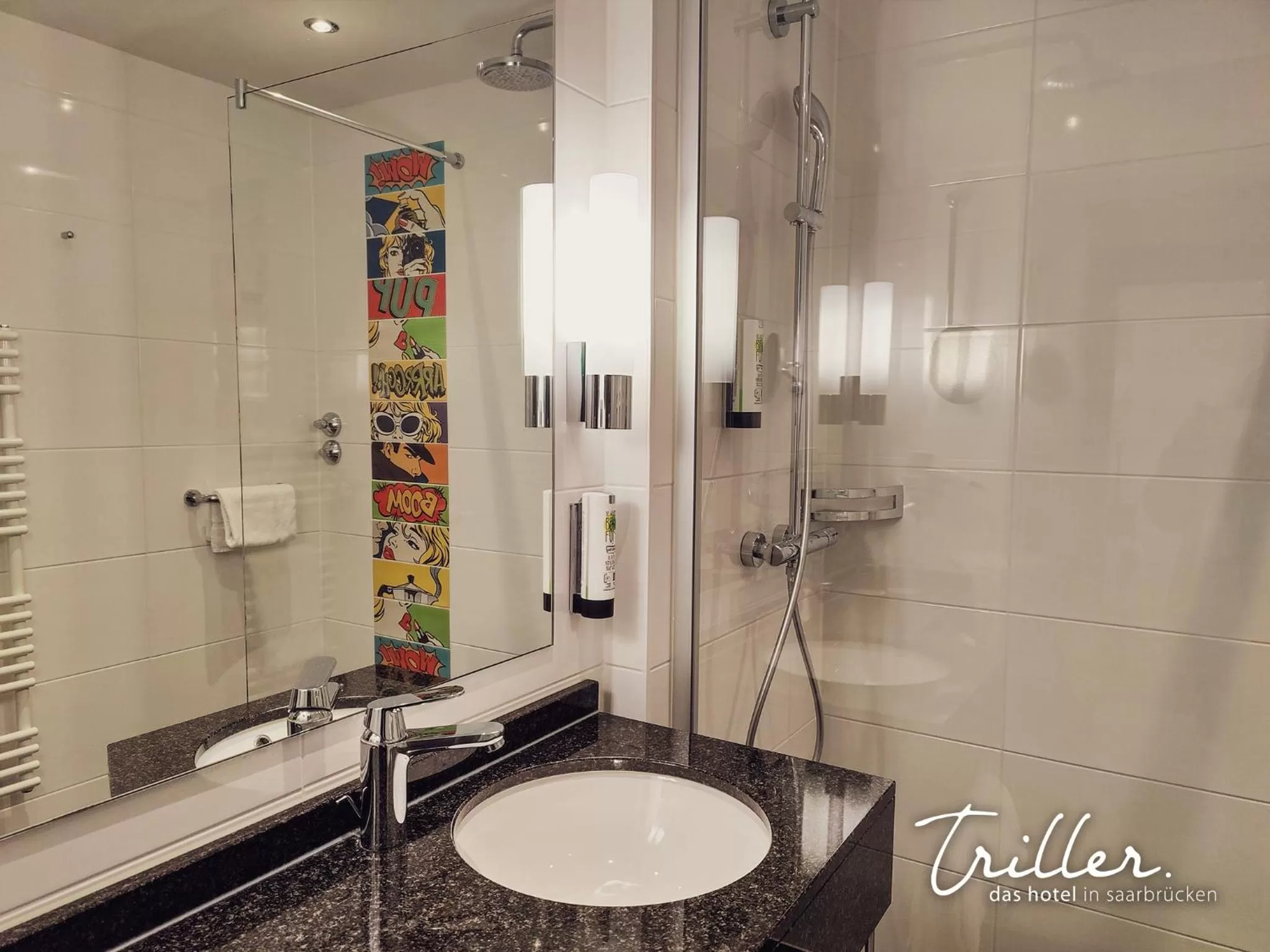 Bathroom in Hotel Am Triller - Hotel & Serviced Apartments