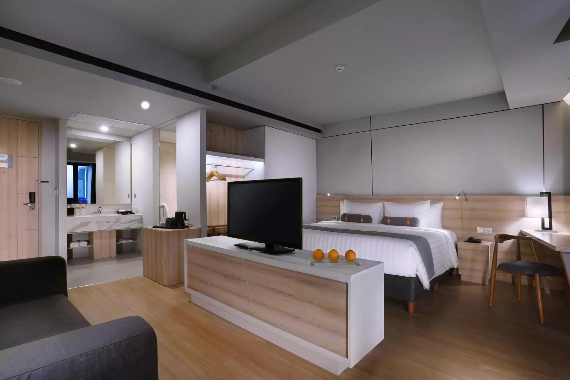 Bedroom, Bed in Harper Cikarang by ASTON