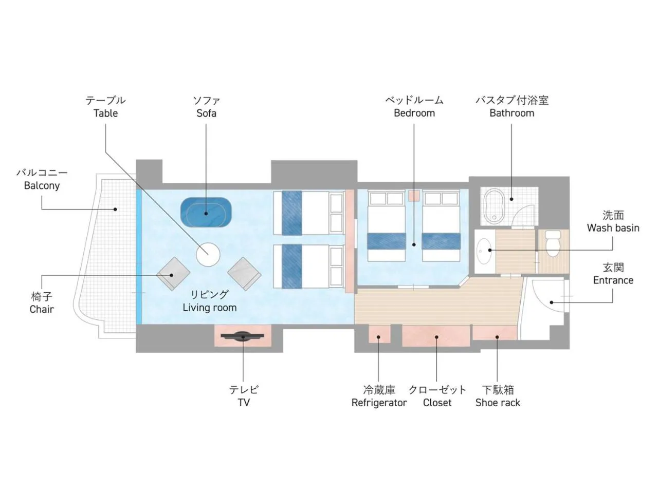 Photo of the whole room in Ito Hotel Juraku