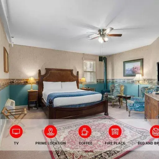 Deluxe King Room in Hennessey House Bed and Breakfast Deluxe King Room in Hennessey House Bed and Breakfast