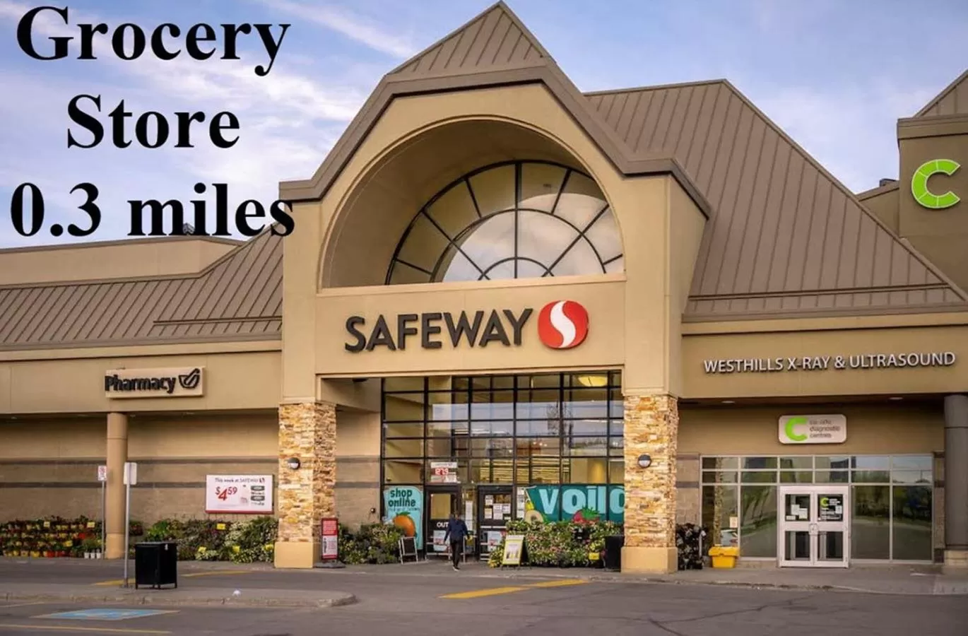 Supermarket/grocery shop in 1 or 3 Bedroom Apartment with Full Kitchen