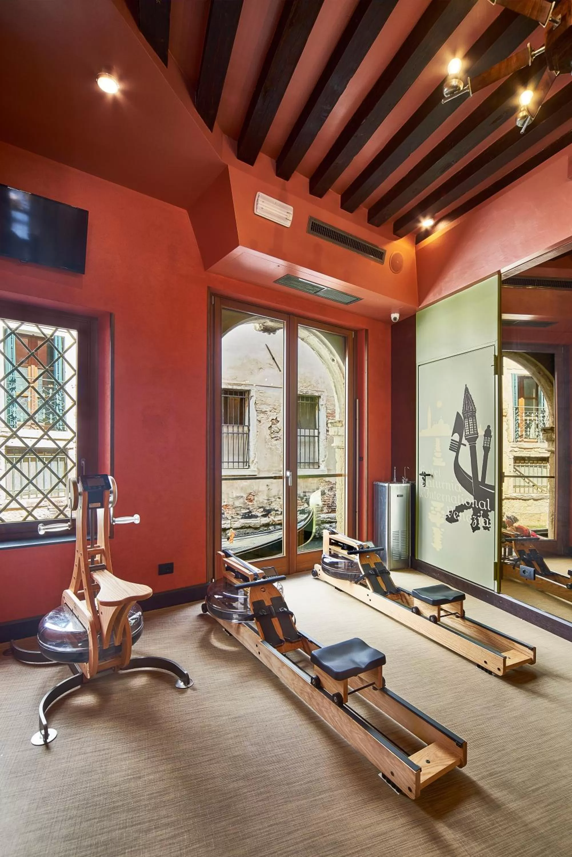 Fitness centre/facilities in Hotel Saturnia & International