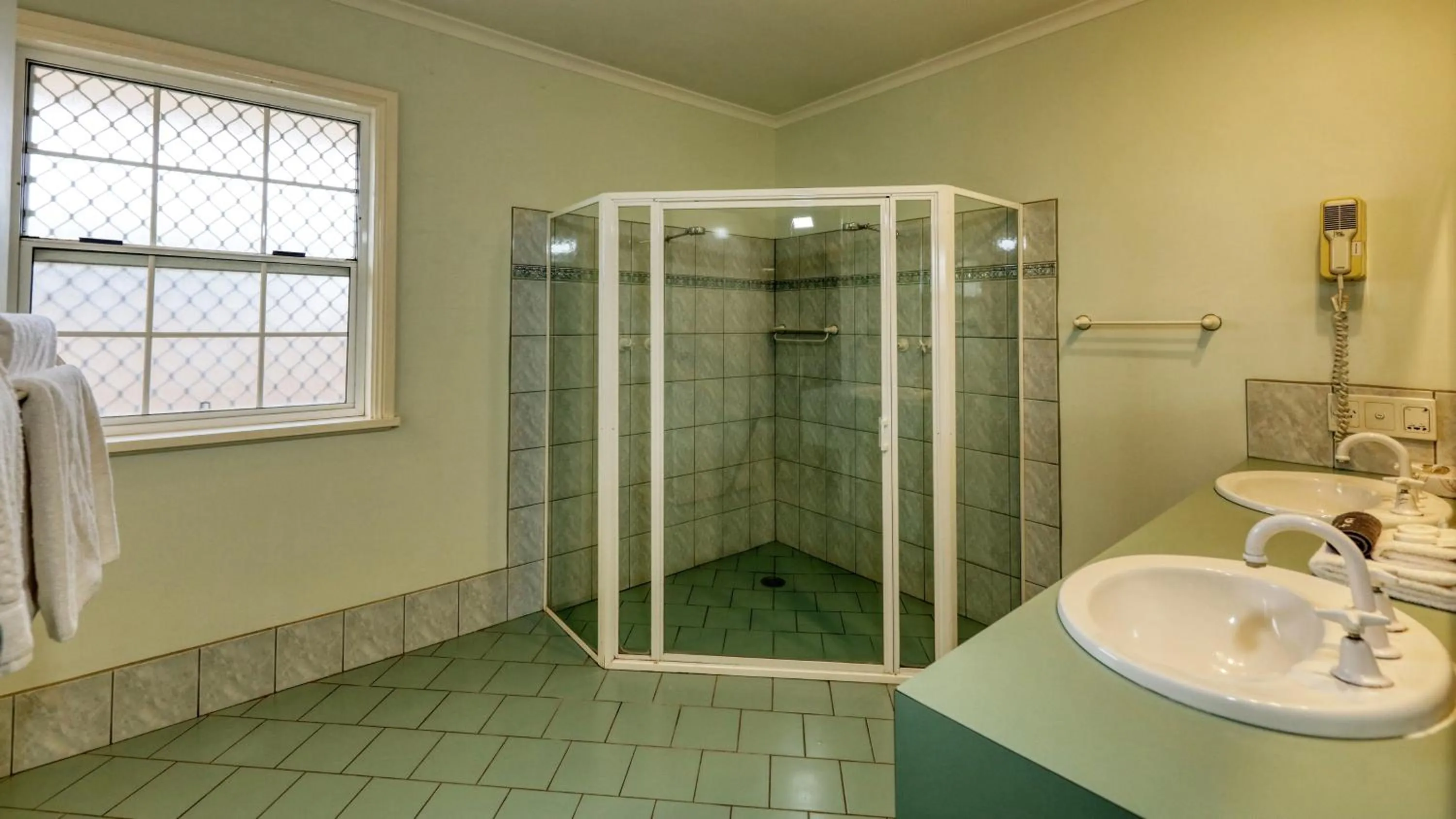 Shower in Charles Rasp Motor Inn & Cottages