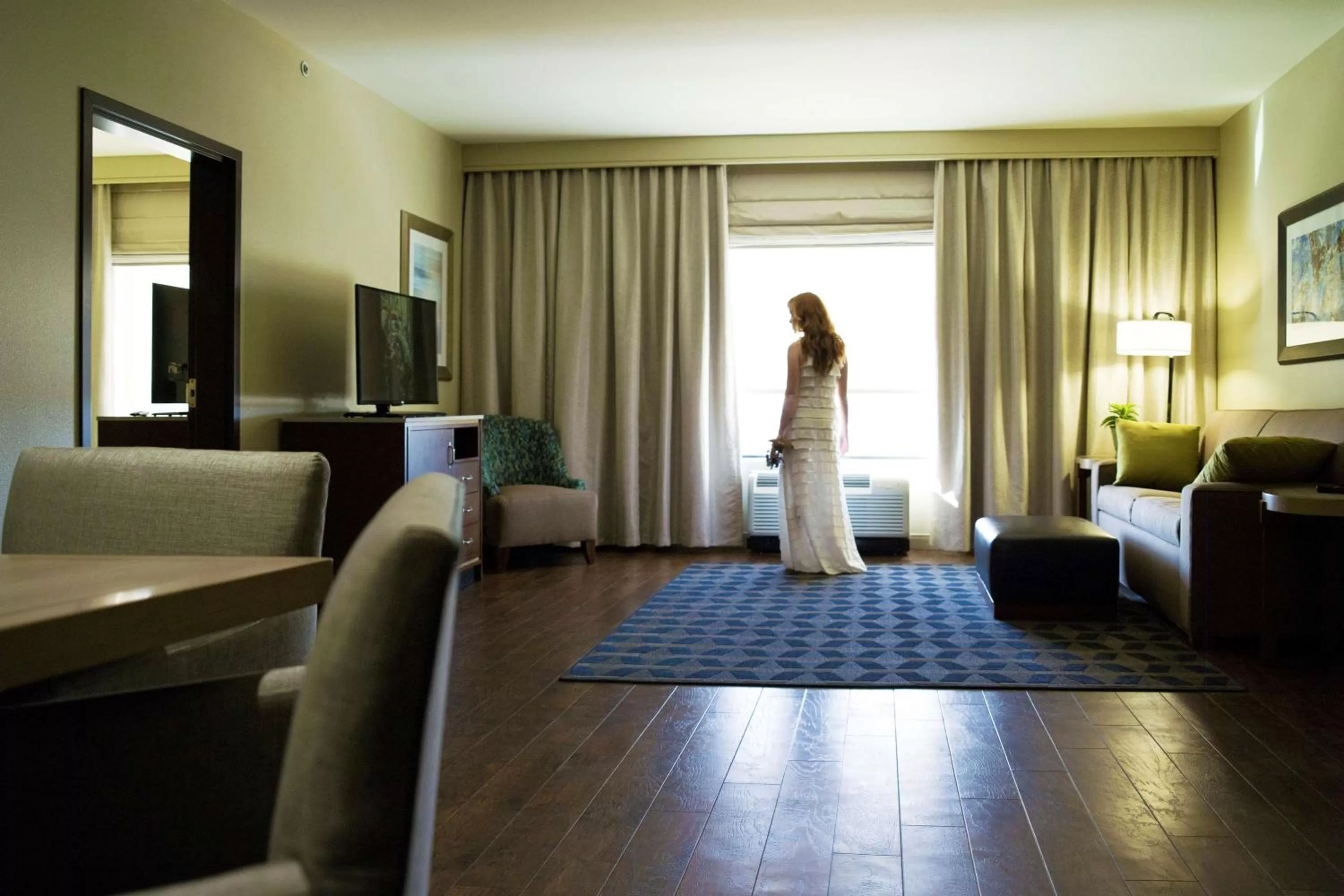 Bed in Longview Hilton Garden Inn