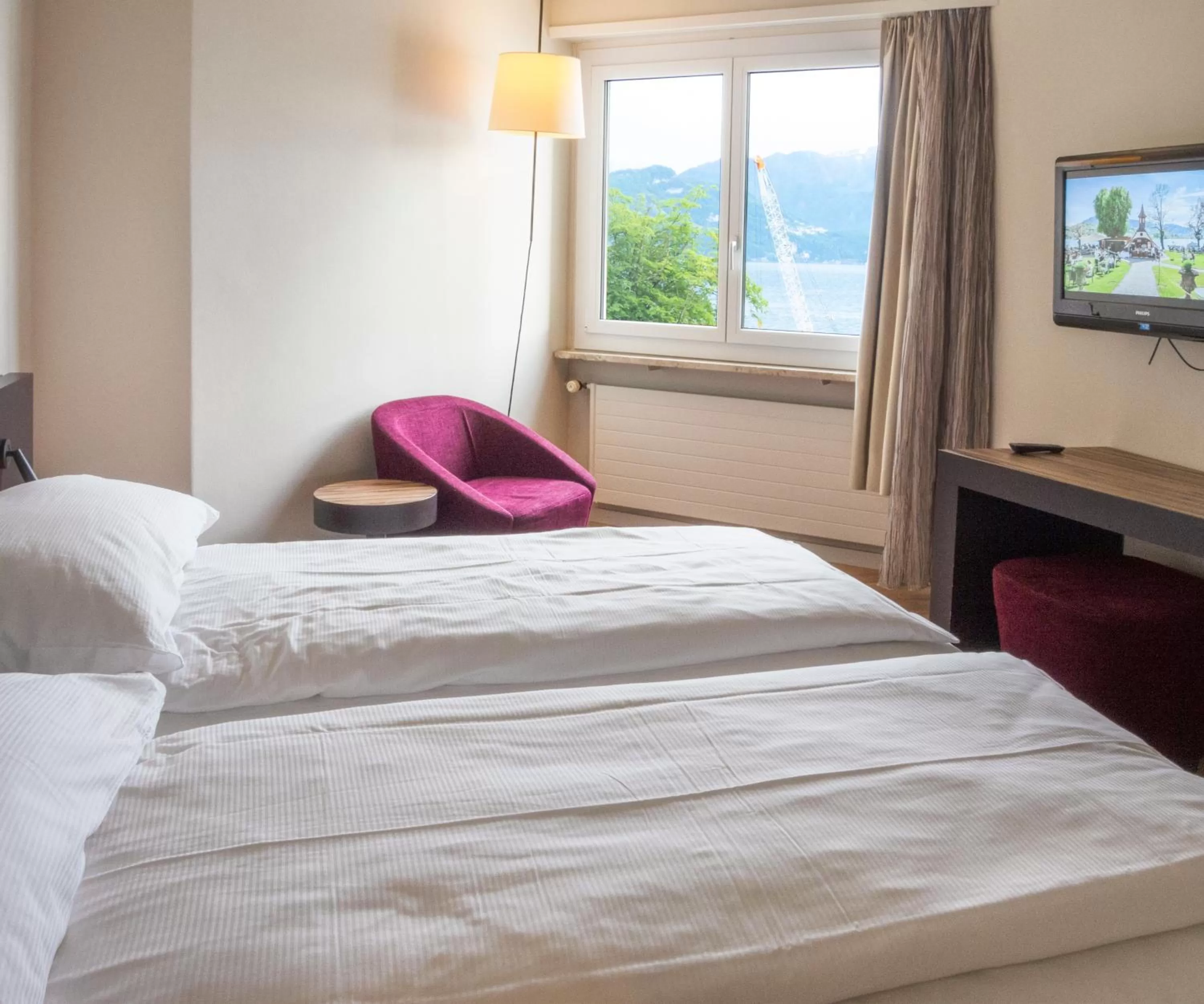 Photo of the whole room, Bed in Hotel Seeburg