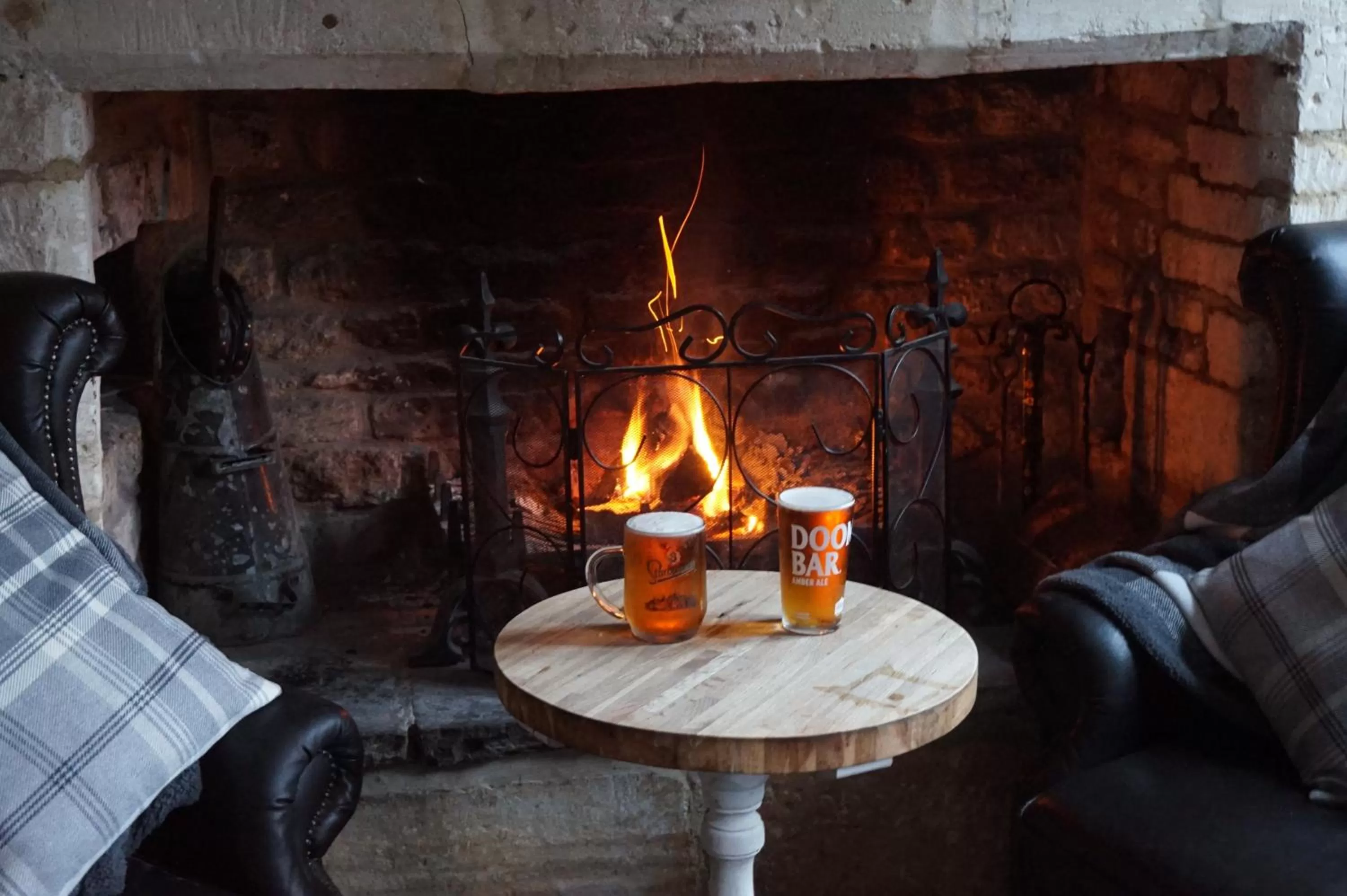 Seating area in The Barge Inn