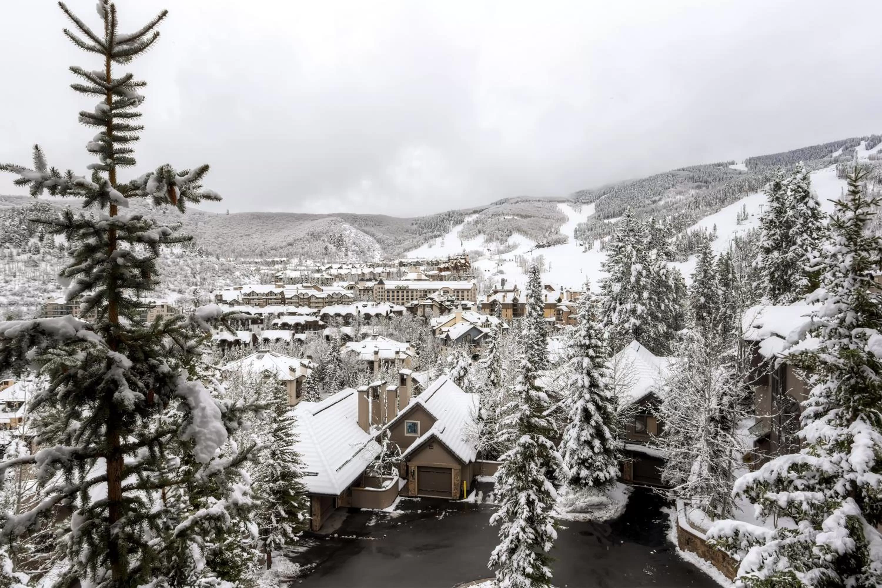 Winter in The Pines Lodge, a RockResort, by Vail Resorts