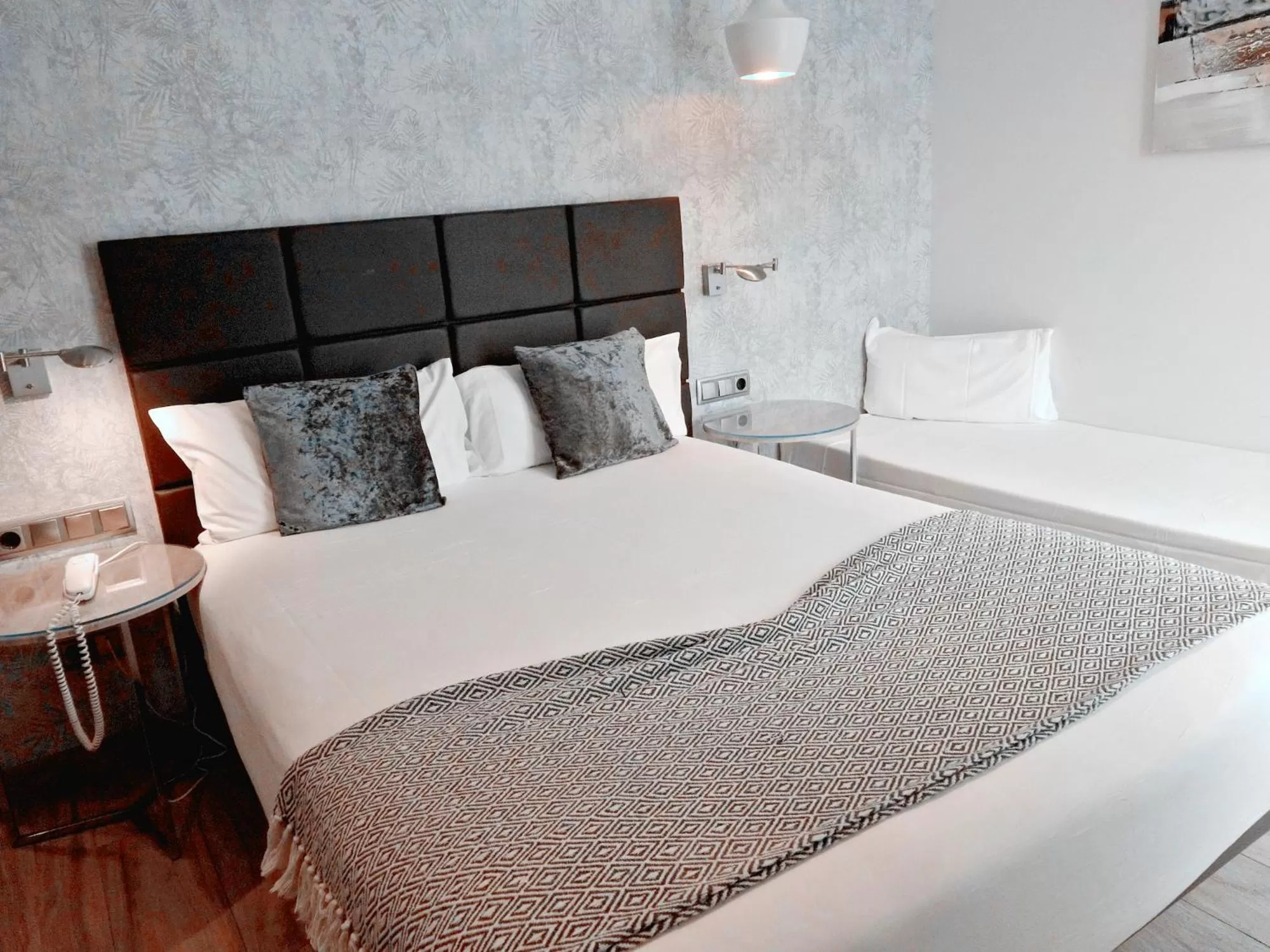 Bed in Hotel Lloret Ramblas