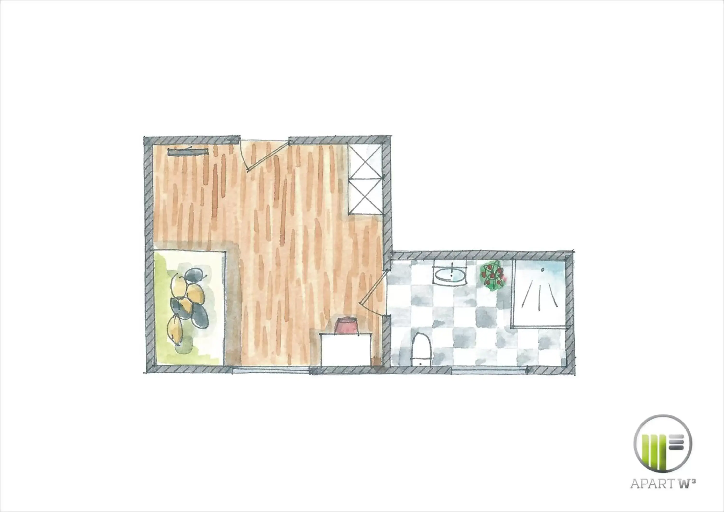 Single Room with Bathroom in City Hotel ApartW3 - kostenlos parken Single Room with Bathroom in City Hotel ApartW3 - kostenlos parken