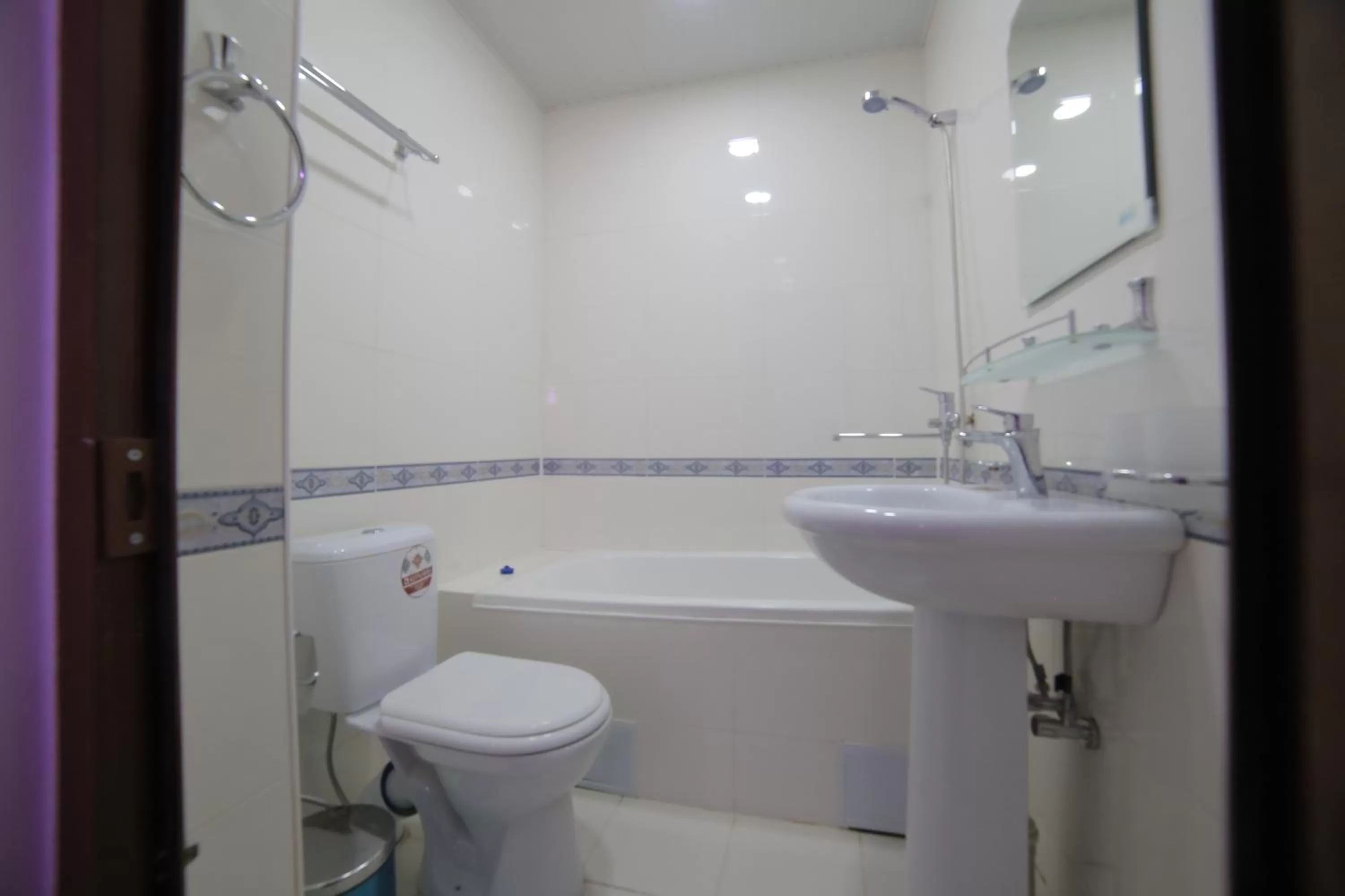 Toilet in Alliance hotel bukhara