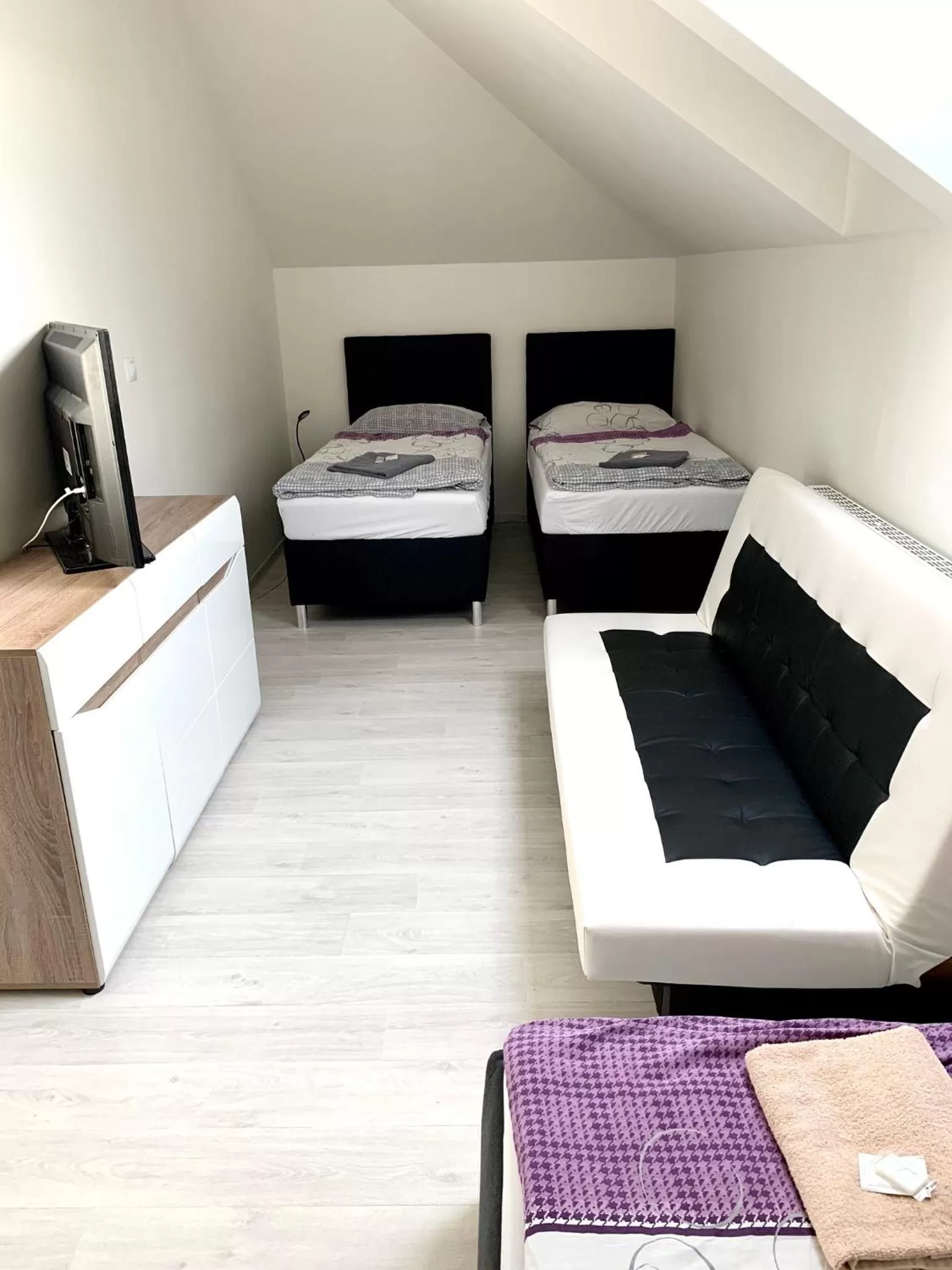 Bed in Hotel Stará Pošta