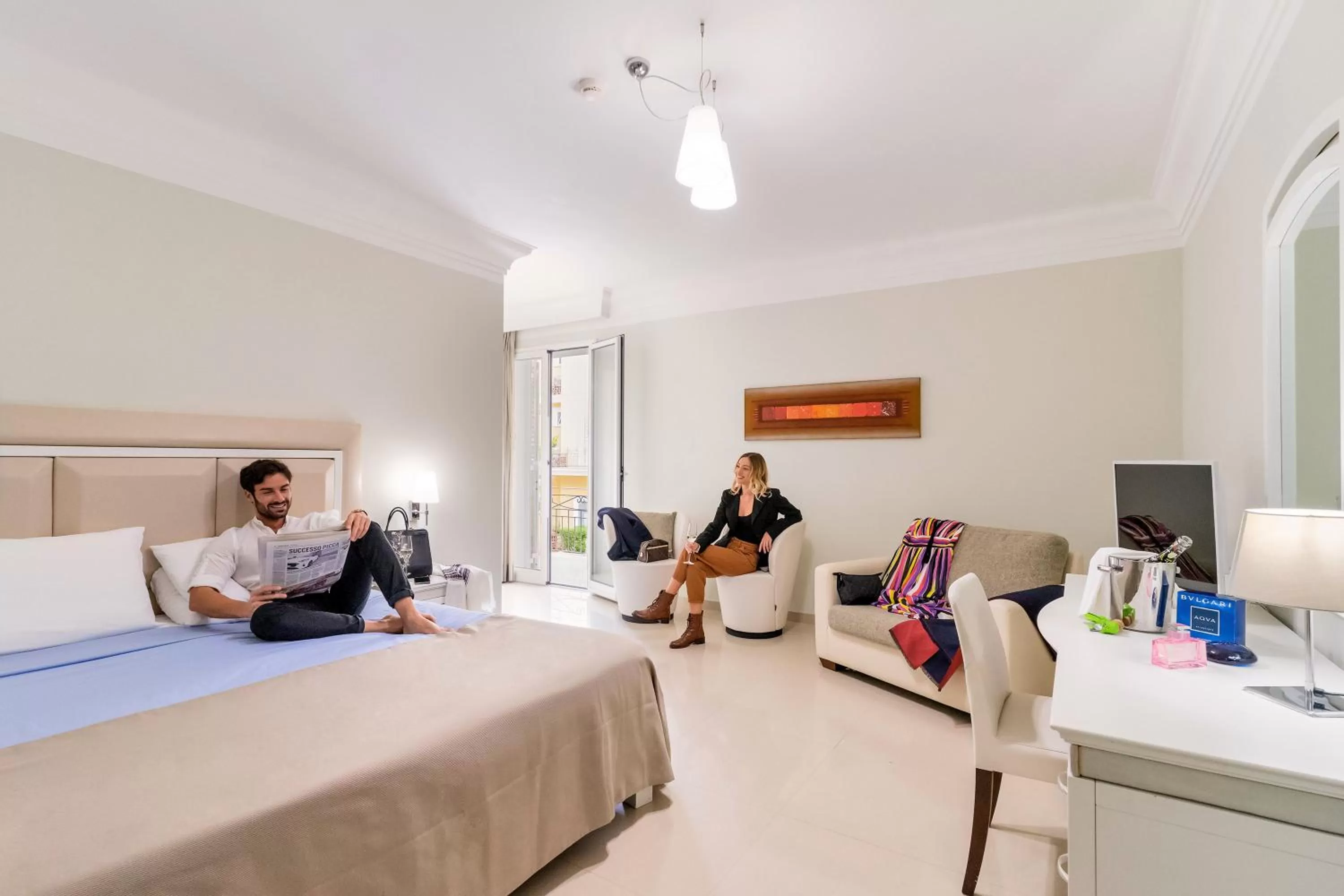 Bedroom, Bed in Victoria Palace Hotel & Zen Wellness