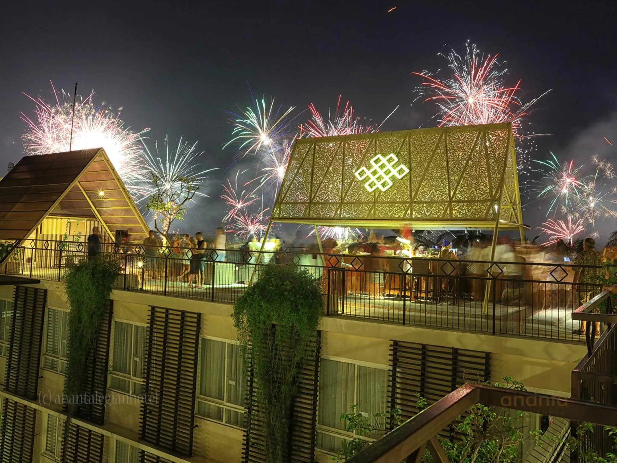 Text overlay in Ananta Legian Hotel