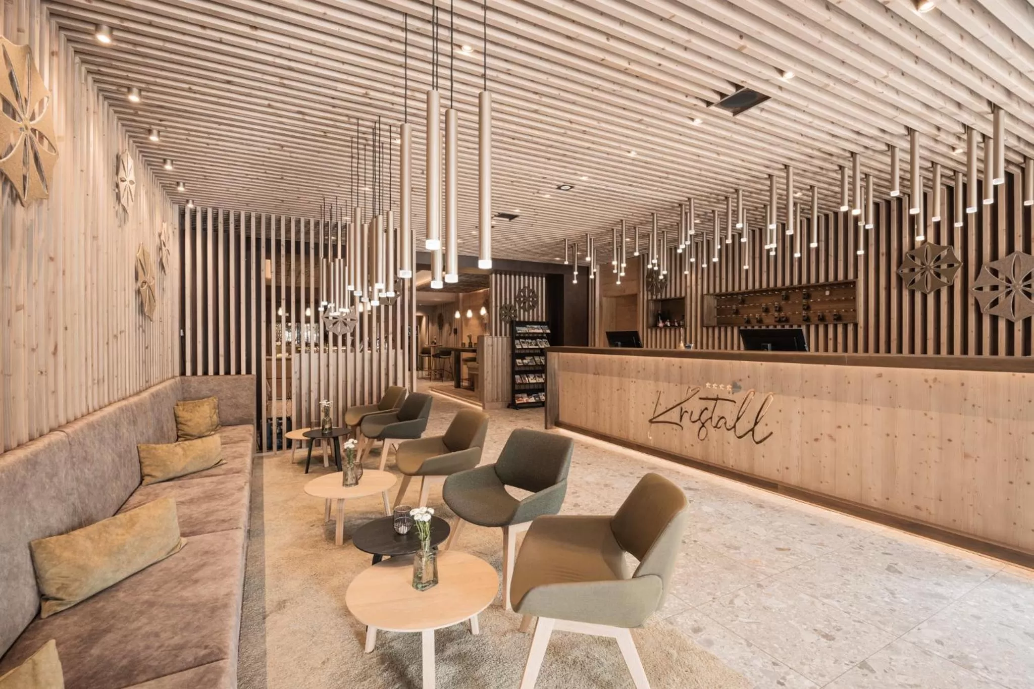 Lobby or reception, Lounge/Bar in Hotel Kristall