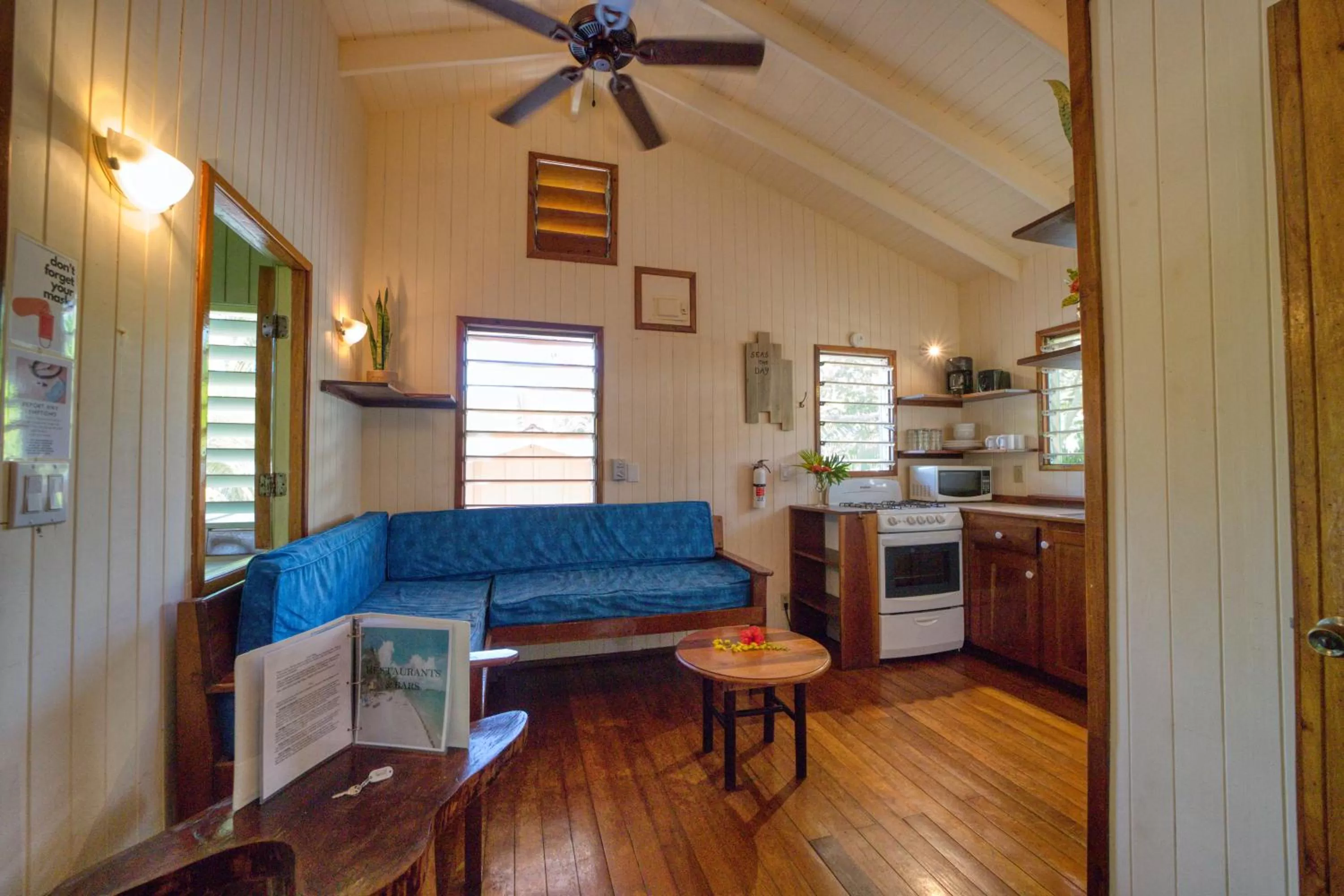 Living room, Seating Area in Placencia Villas