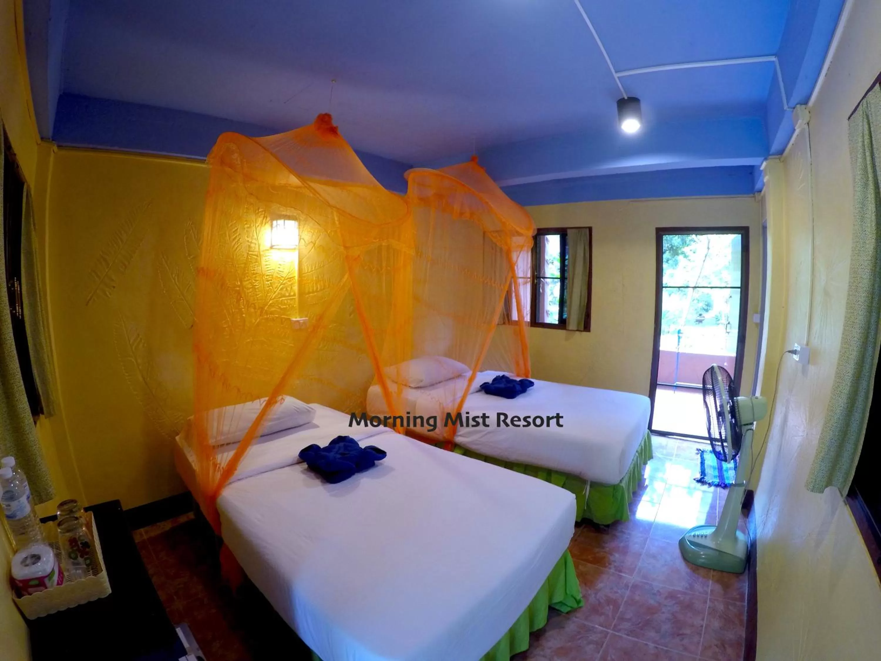 Photo of the whole room, Bed in Khao Sok Morning Mist Resort