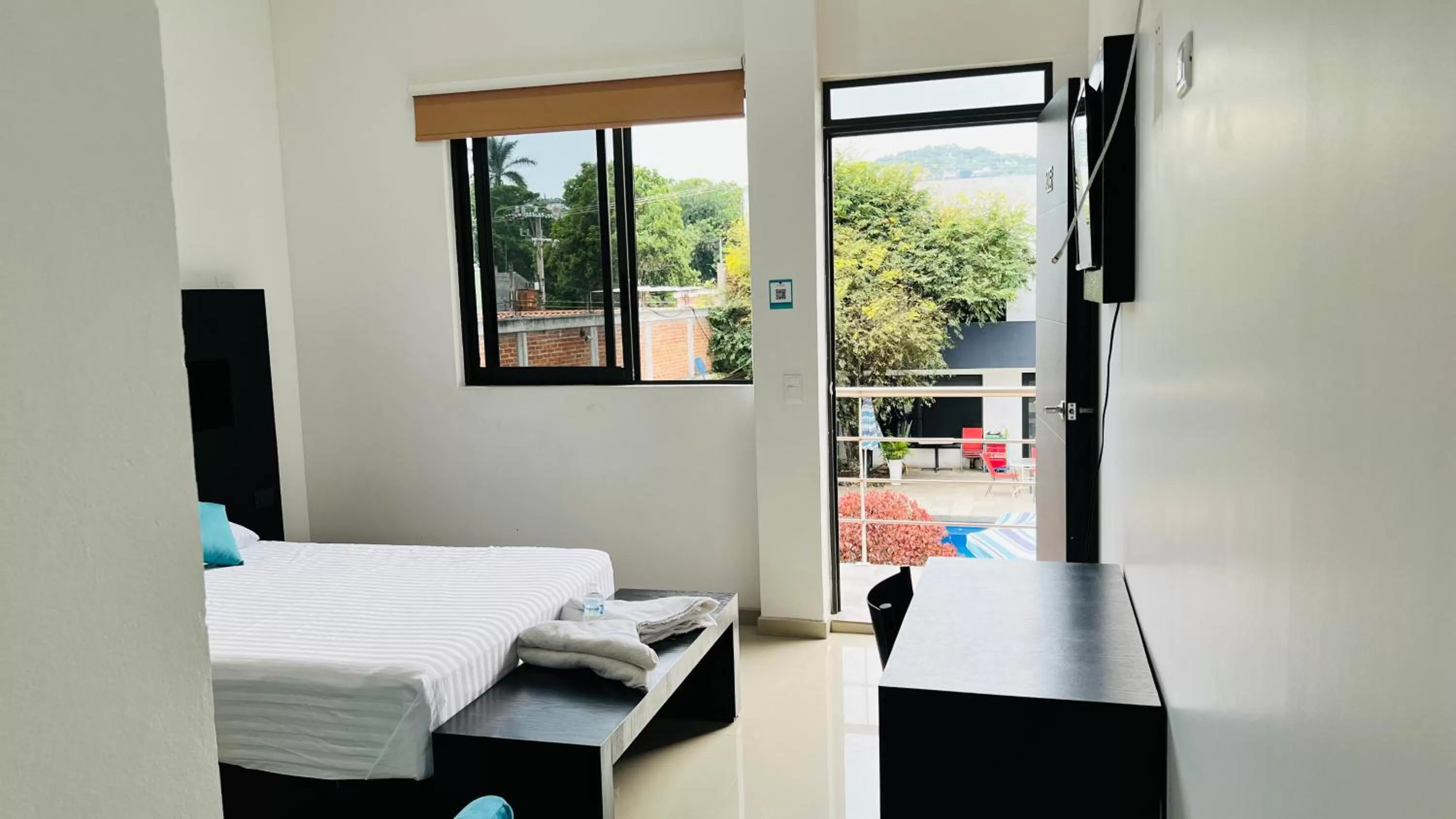 Bed in Hotel Villa Pralaya