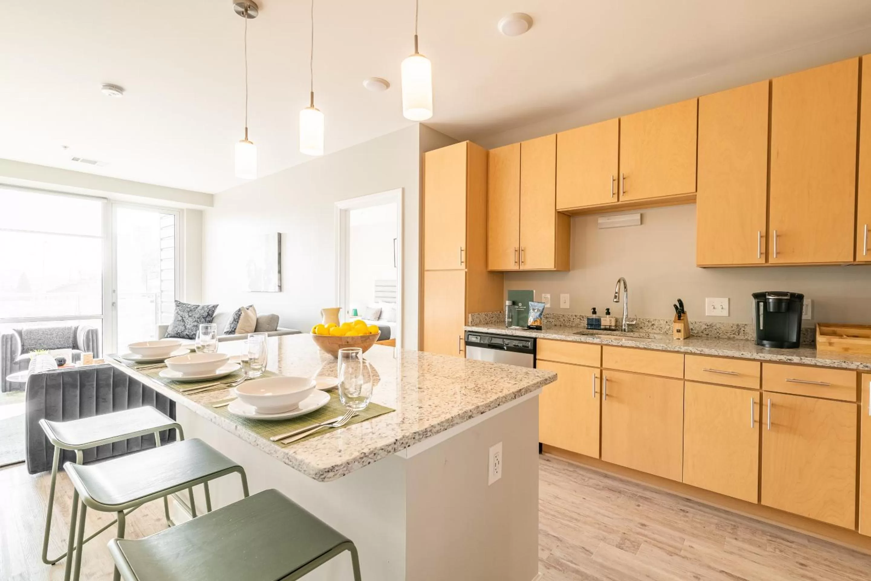 Kitchen or kitchenette, Kitchen/Kitchenette in Mint House Detroit - New Center