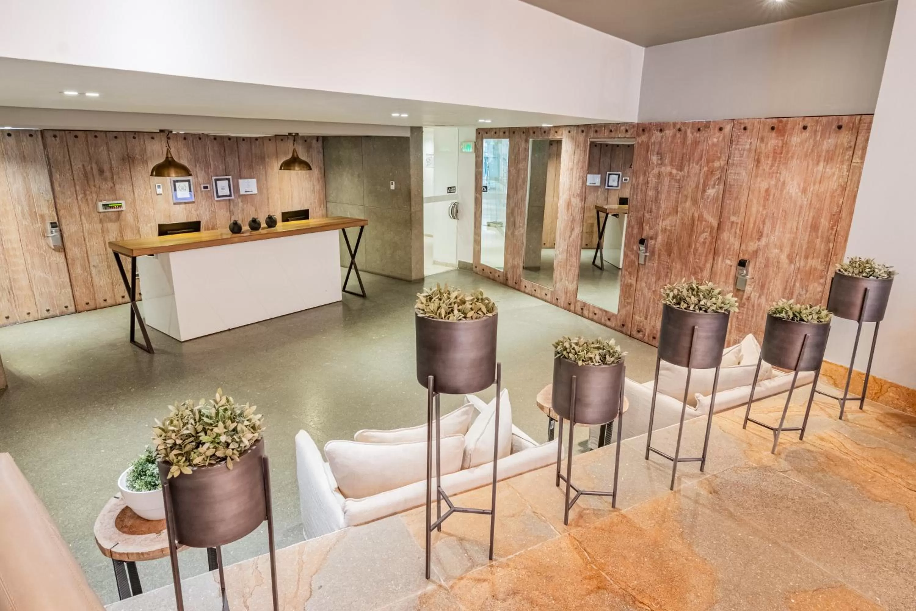 Lobby or reception in GHL San Lazaro Art Hotel