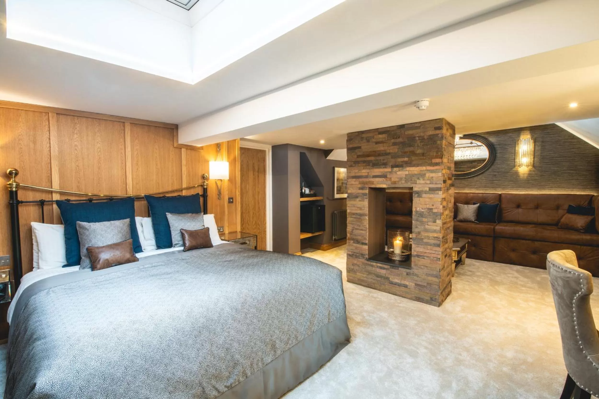 Bed in Boringdon Hall Hotel and Spa