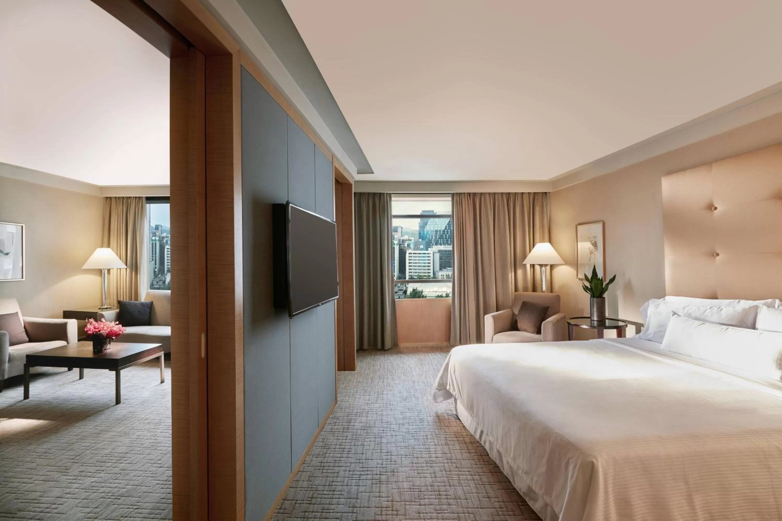 Bedroom, Bed in Westin Josun Seoul Hotel