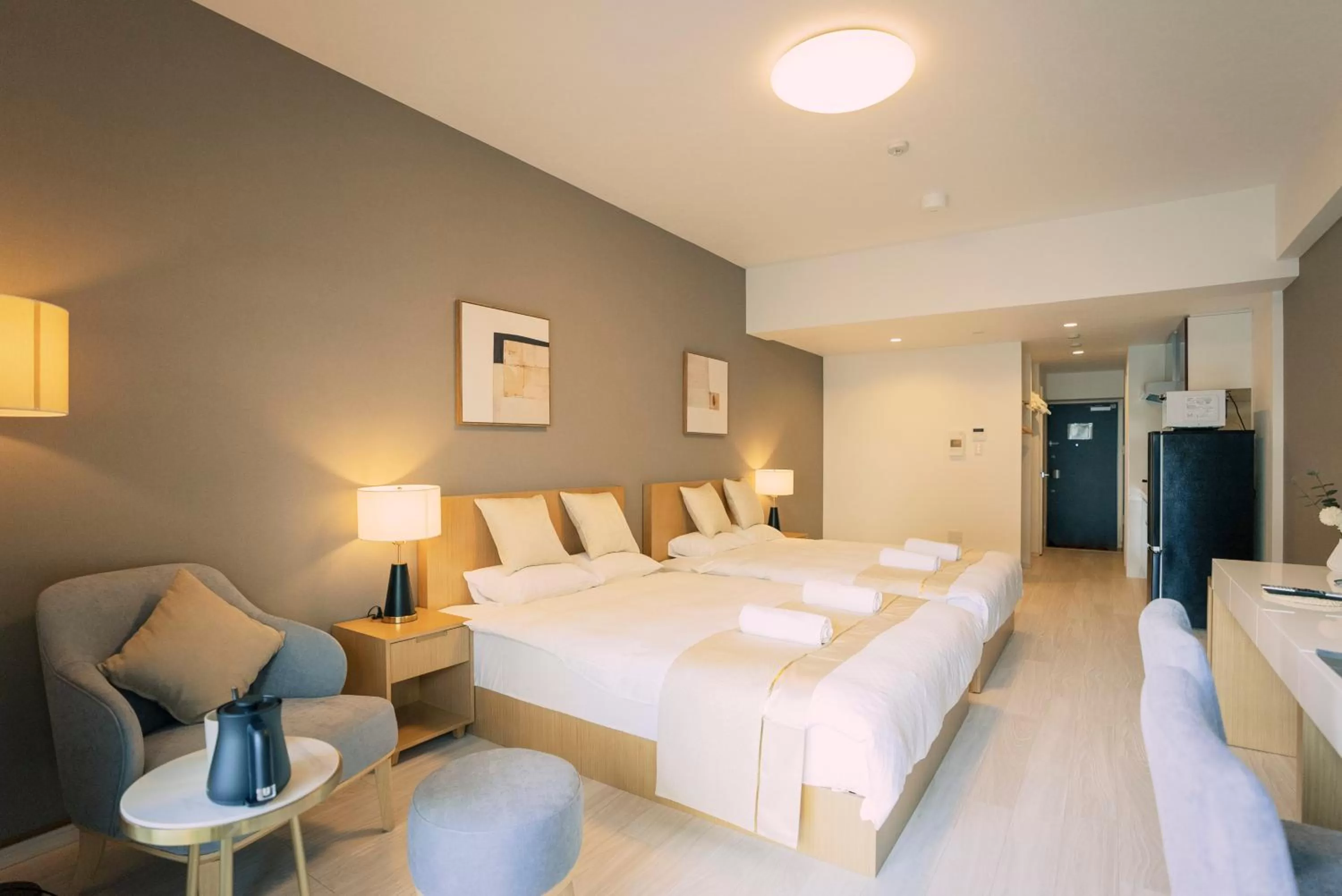 Standard Twin Room - single occupancy in 谷町君 HOTEL 恵美須町72