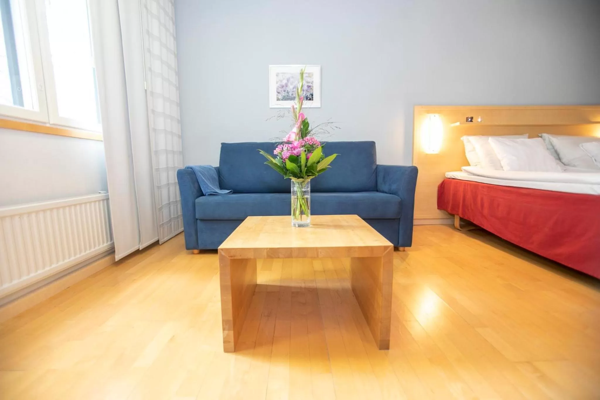 Bed in Hotel Uusikuu