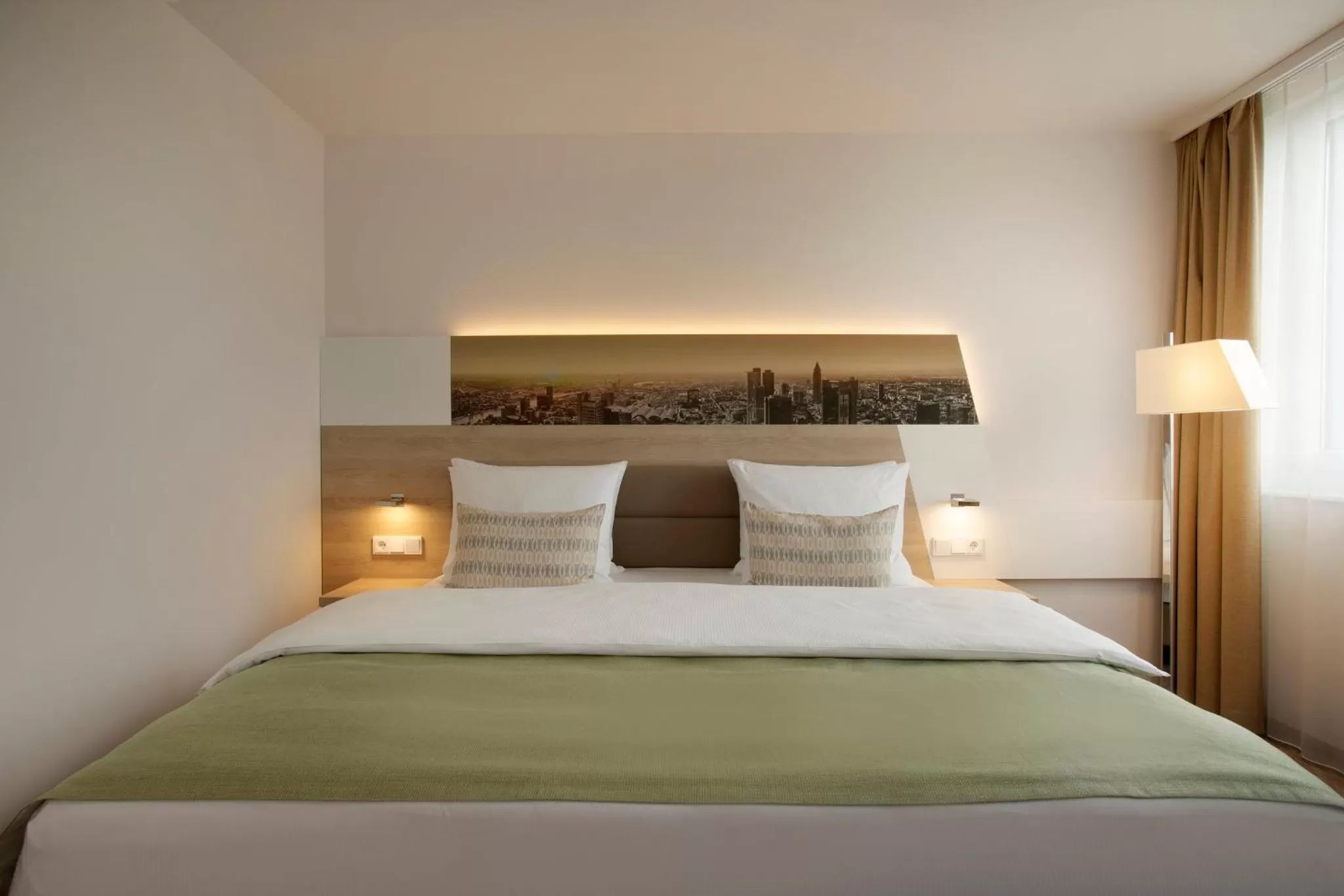 Photo of the whole room, Bed in Holiday Inn Frankfurt Airport by IHG