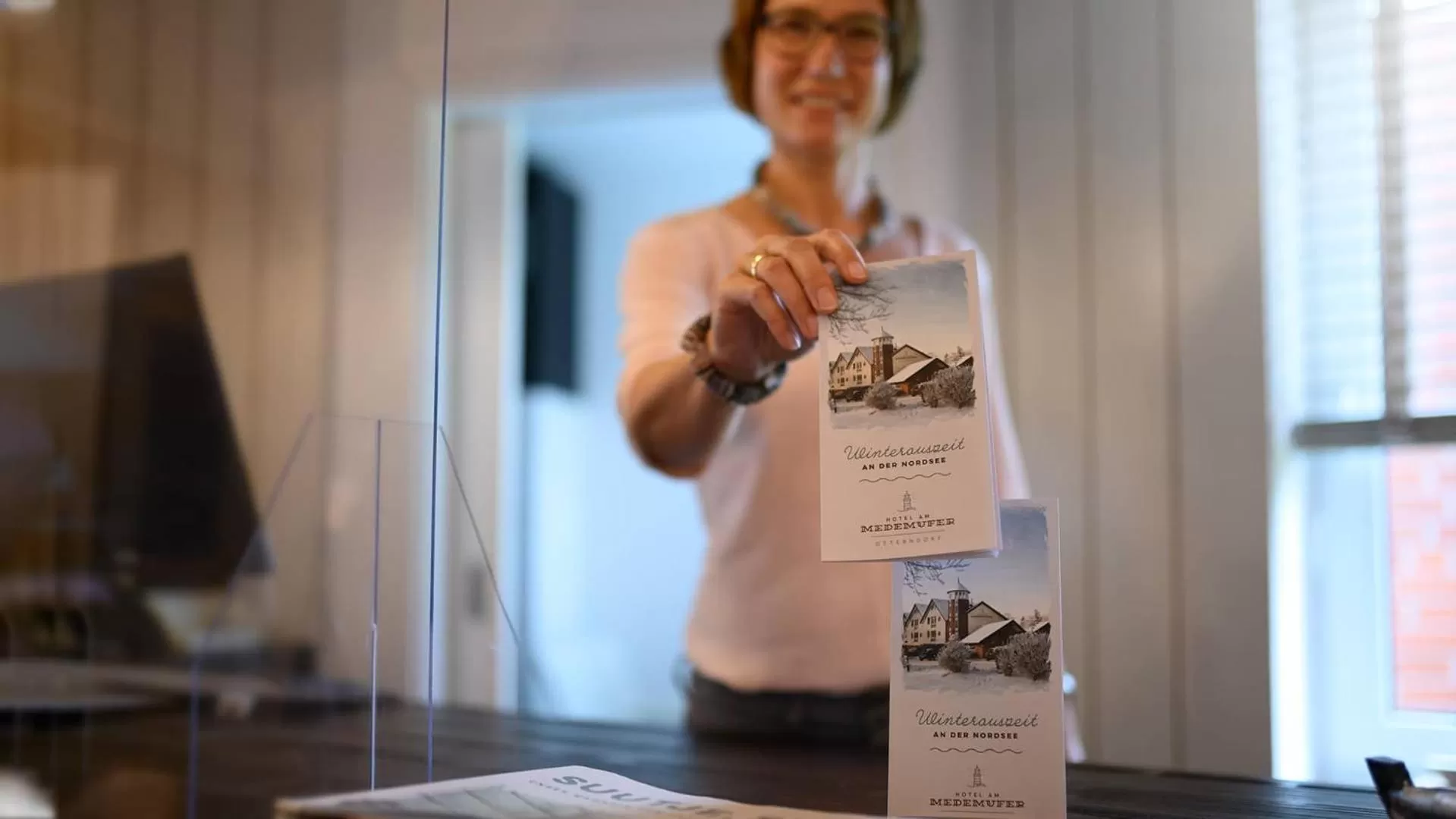 Lobby or reception in Hotel Am Medemufer