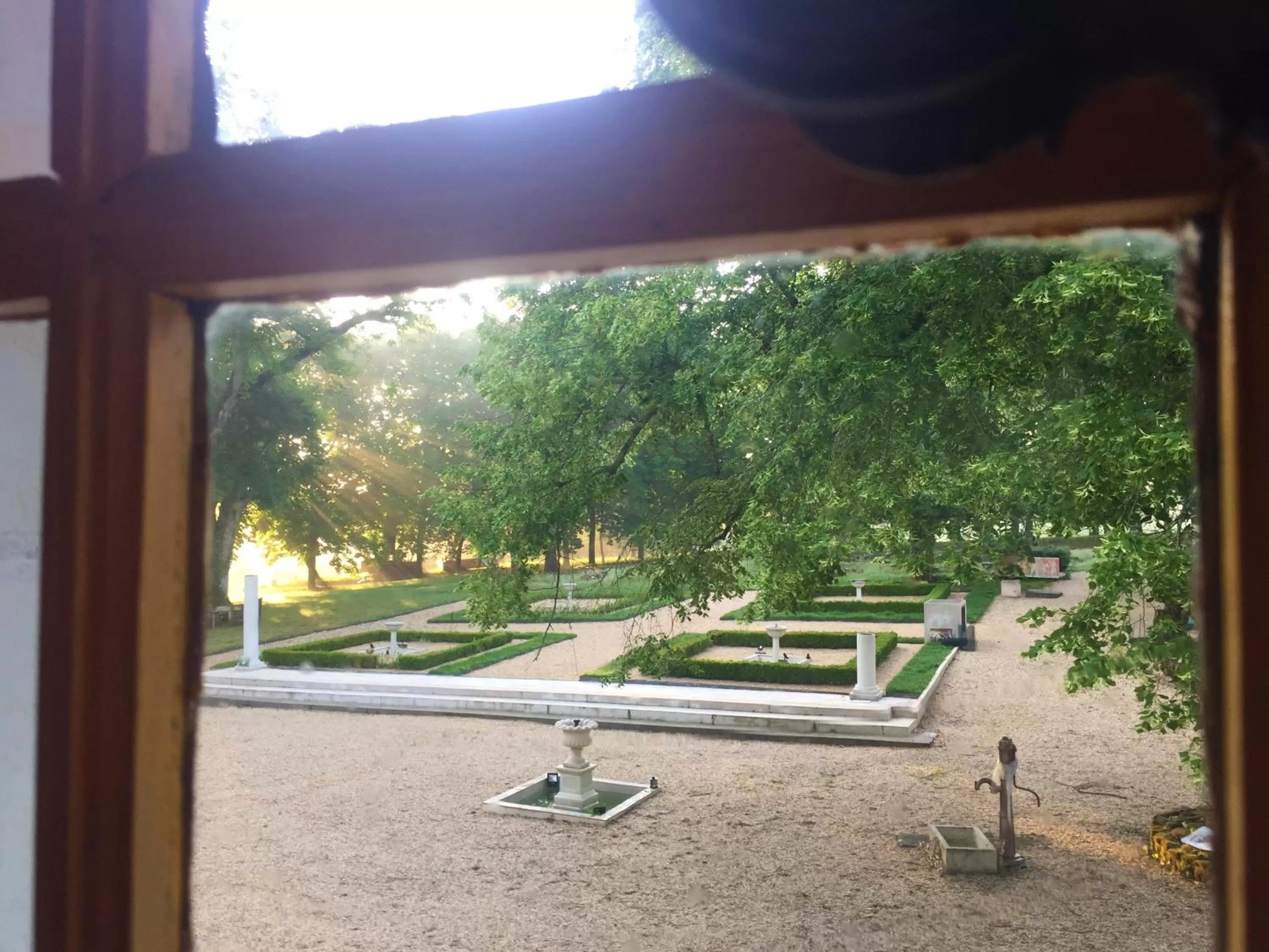 Garden view in Manoir de la Rémonière