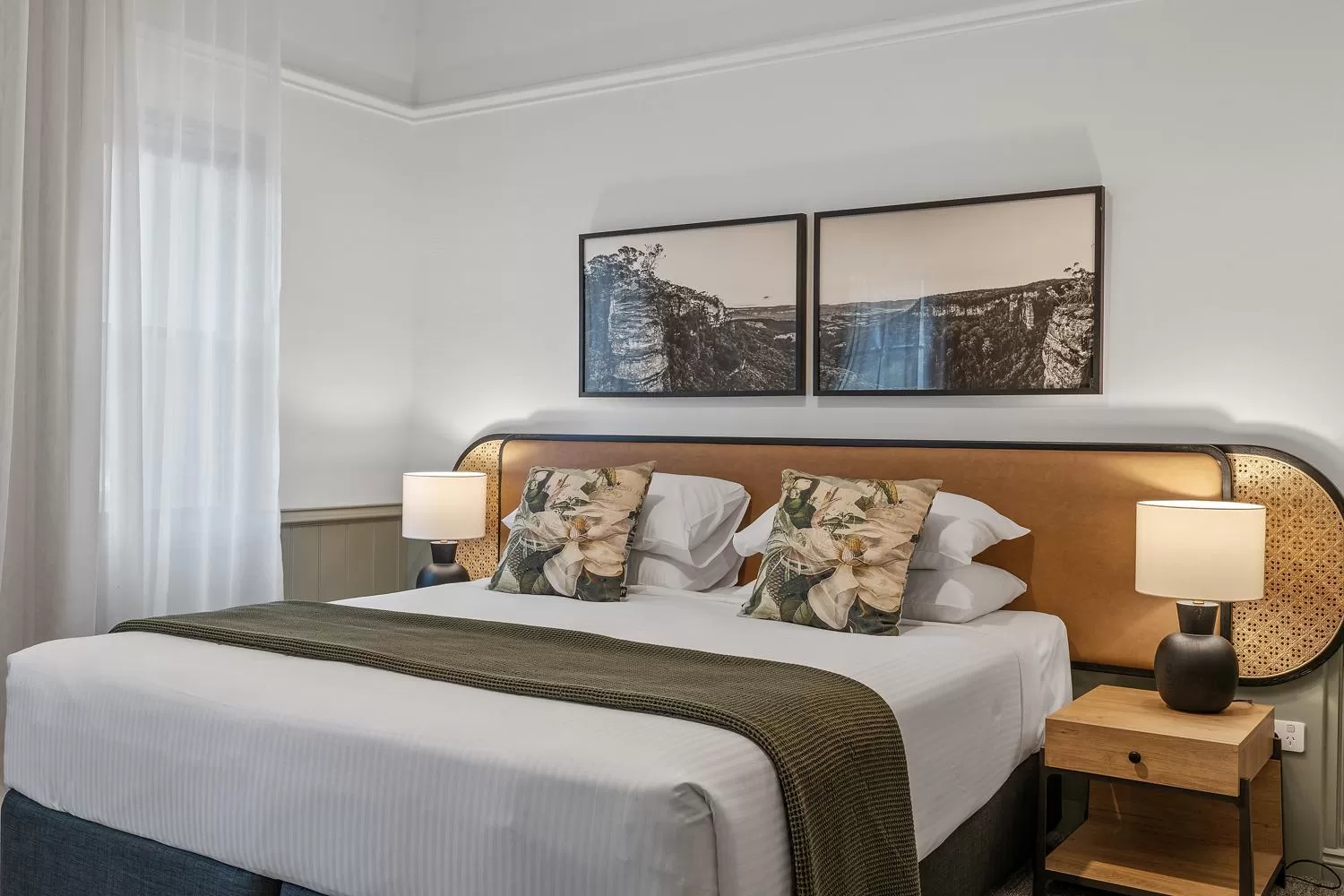 Bed in Wildes Hotel Kangaroo Valley