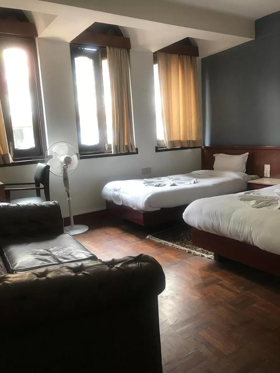 Bed in Hotel Earth House