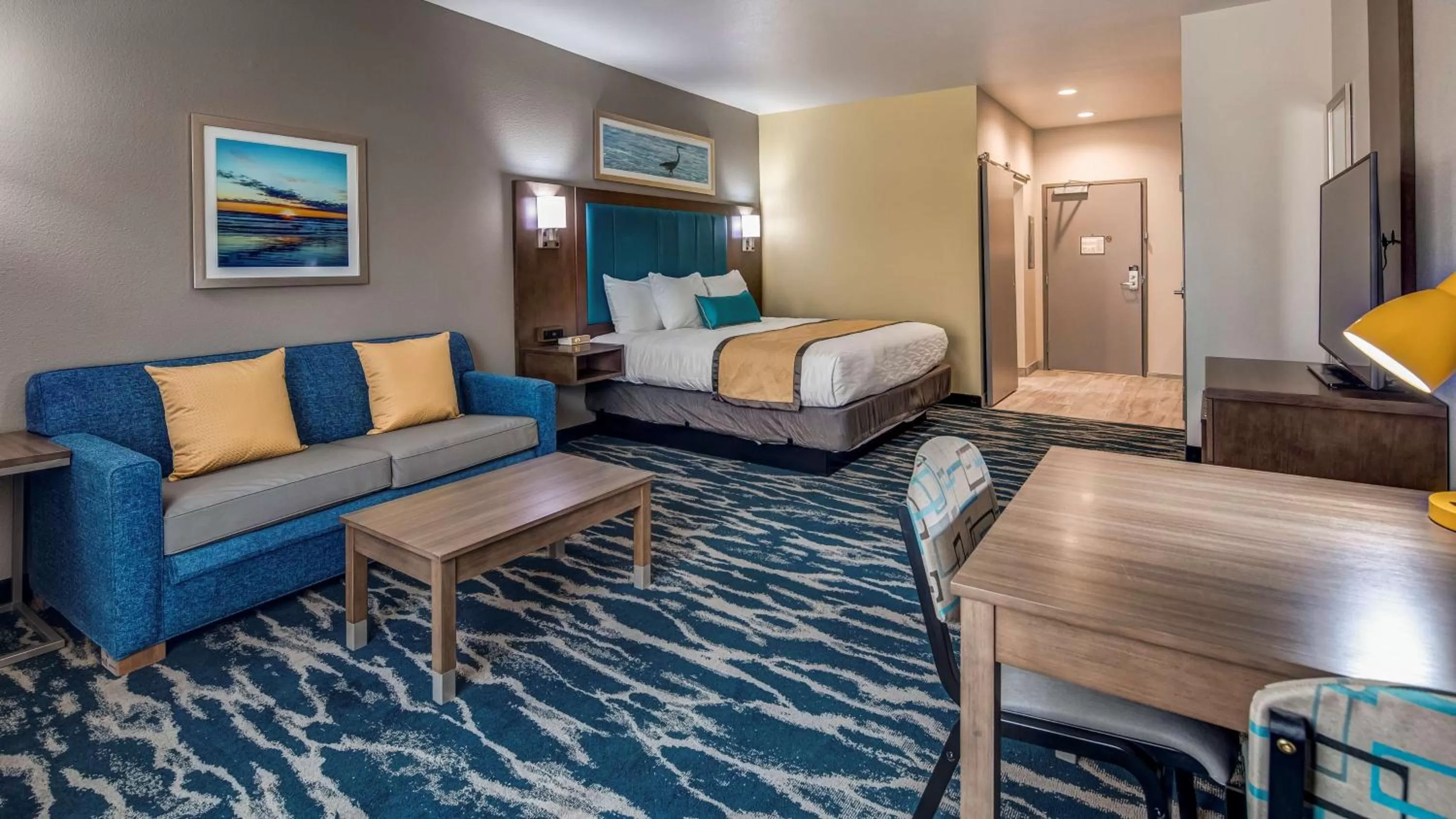 King Suite with Sofa Bed and Kitchenette in Executive Residency by Best Western Corpus Christi
