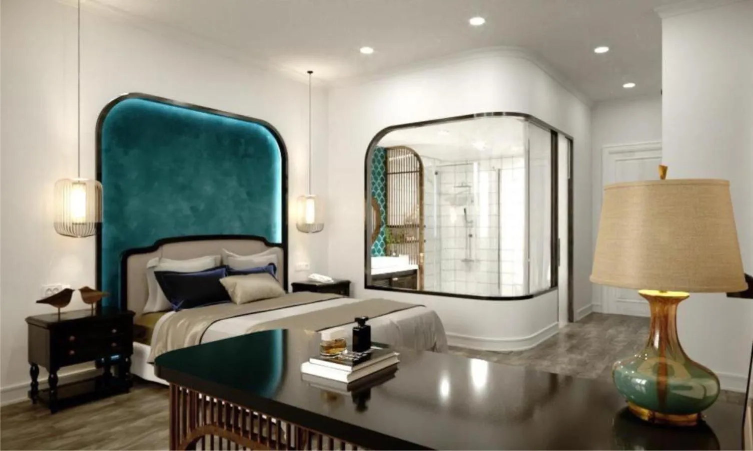 Living room, Bed in Sai Gon Phu Yen Hotel