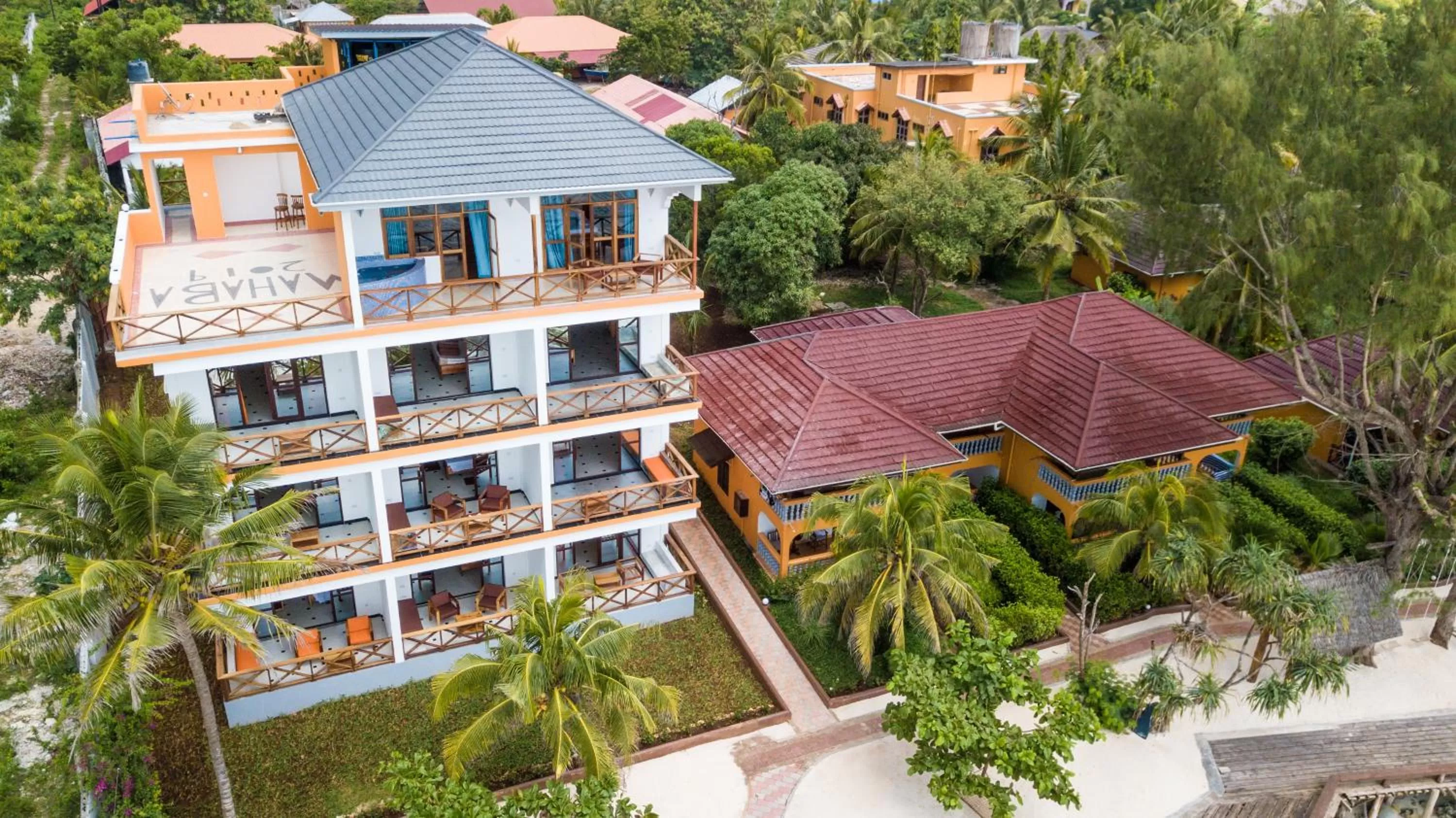 Bird's eye view in Mnarani Beach Cottages