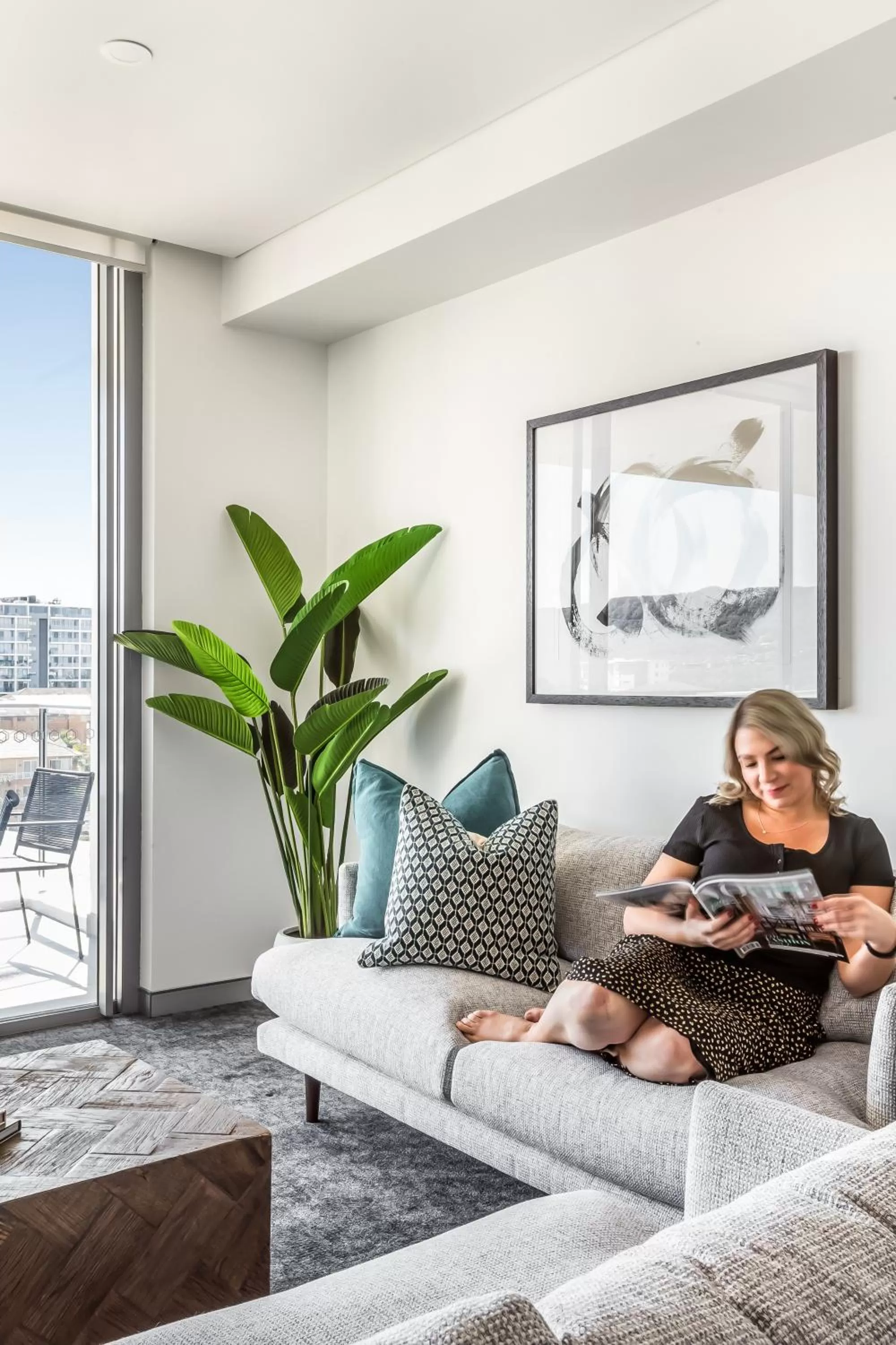 Seating Area in Argo Apartments