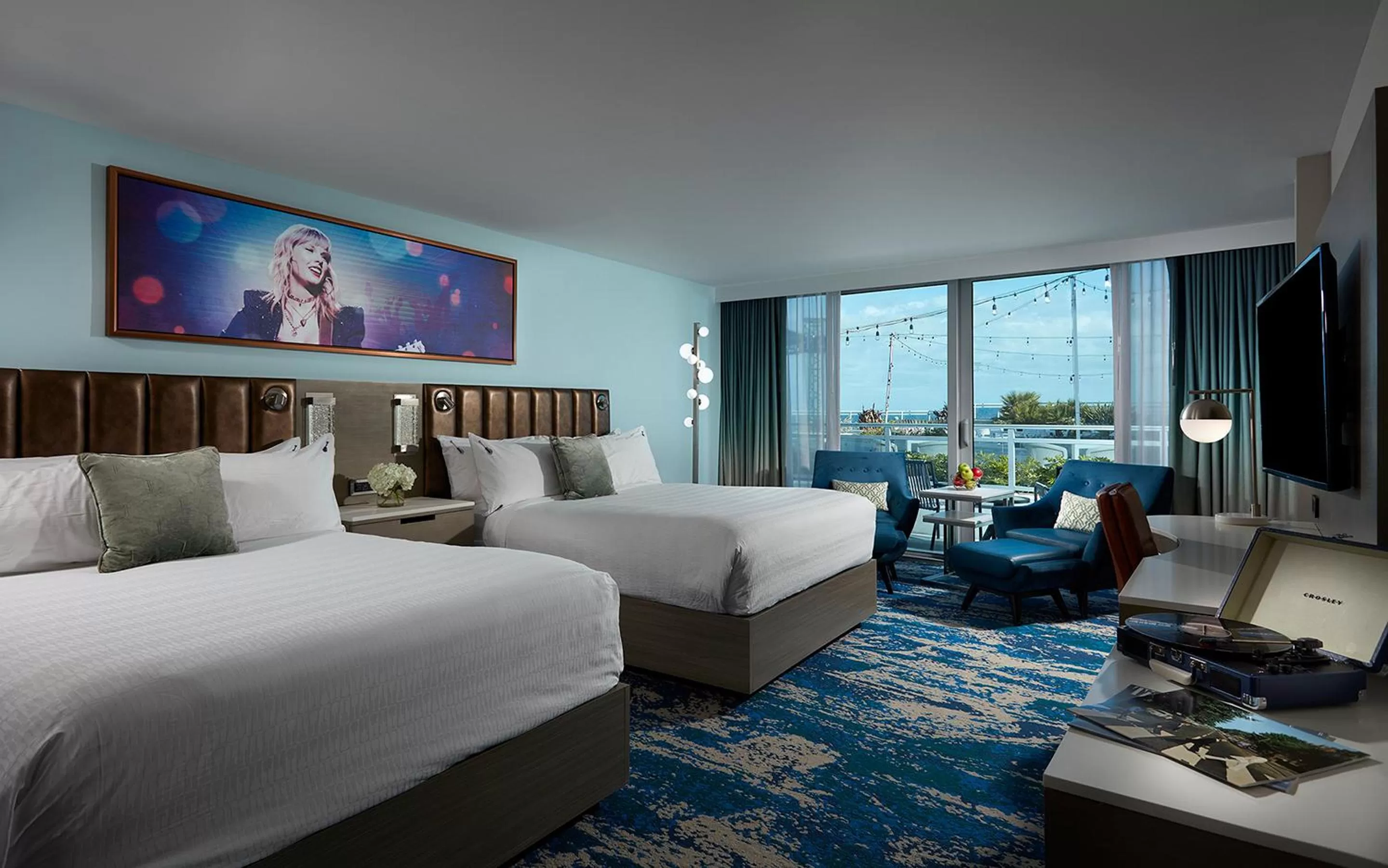 Bed in Hard Rock Hotel Daytona Beach