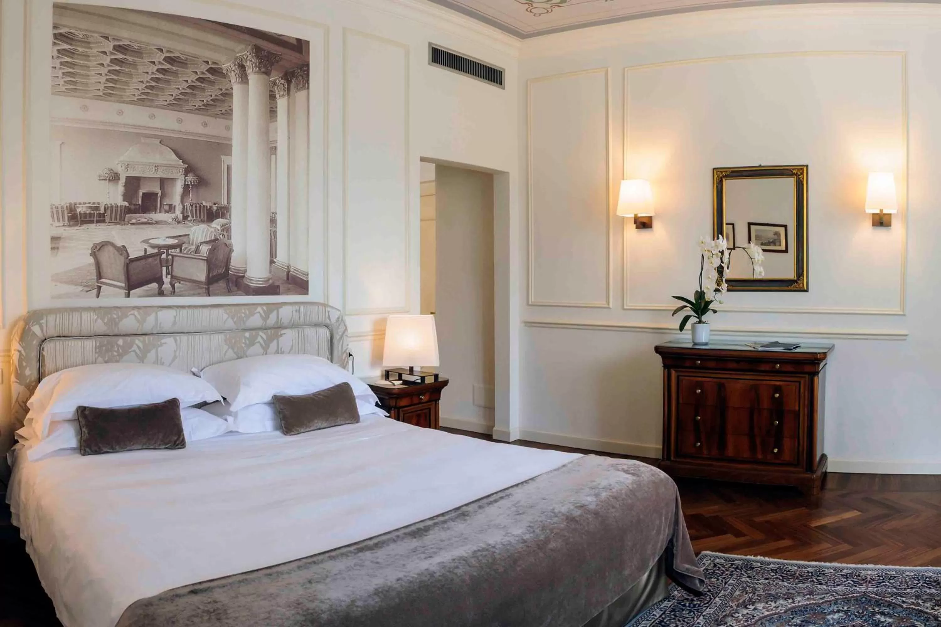 Bedroom, Bed in Albergo Terminus