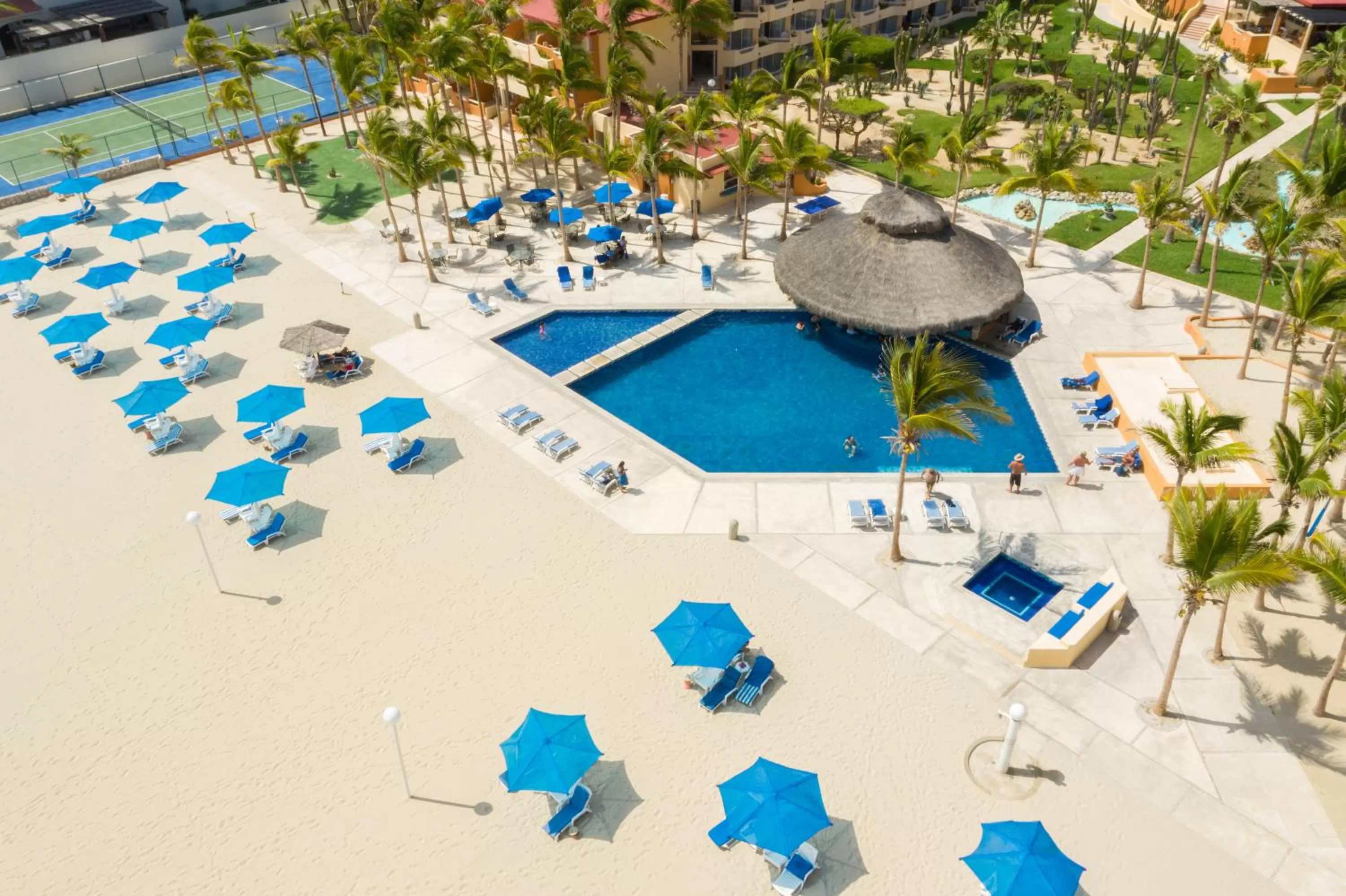 Pool view in Posada Real Los Cabos
