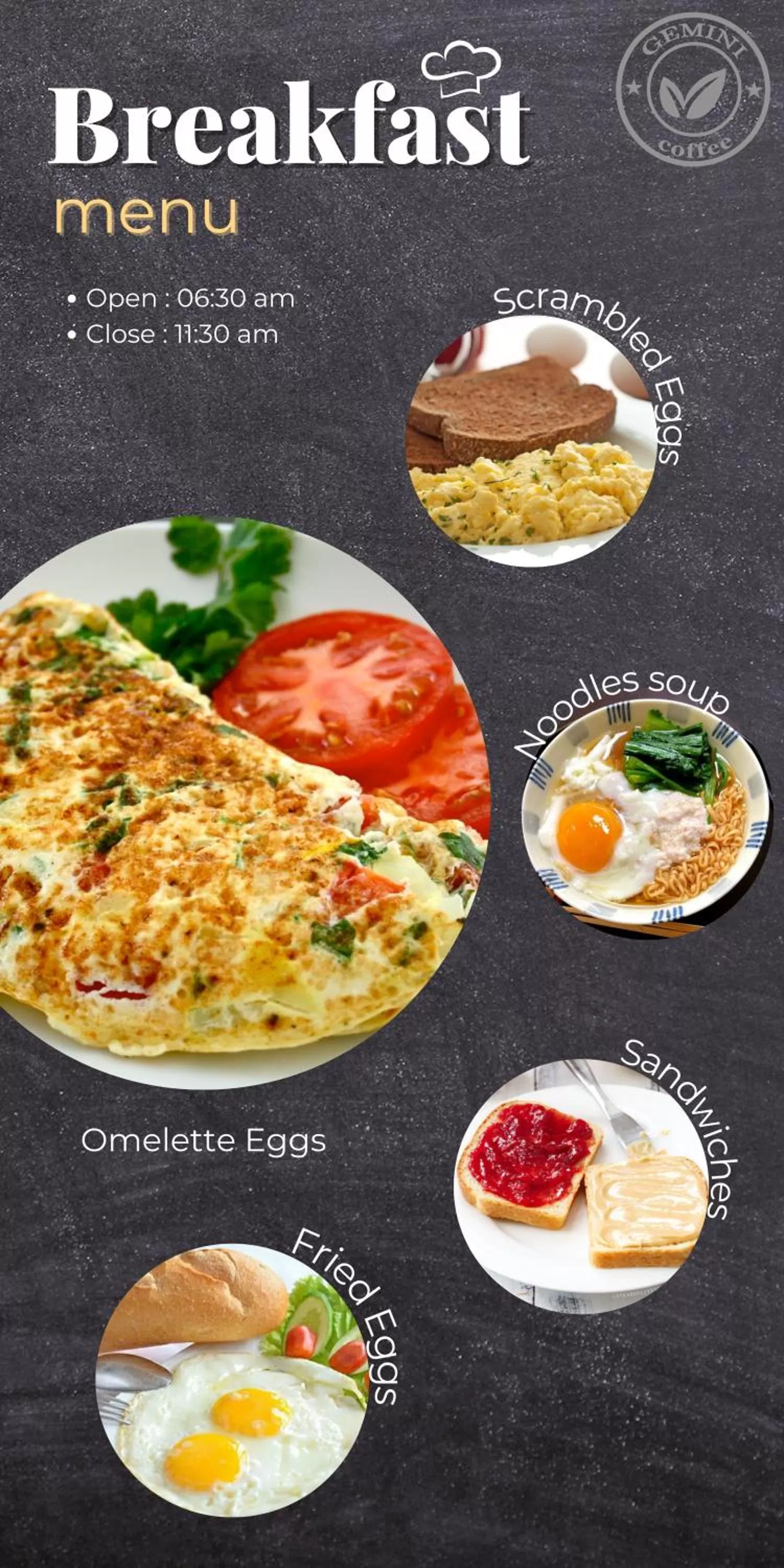 Food and drinks in Gemini Saigon LUXURY