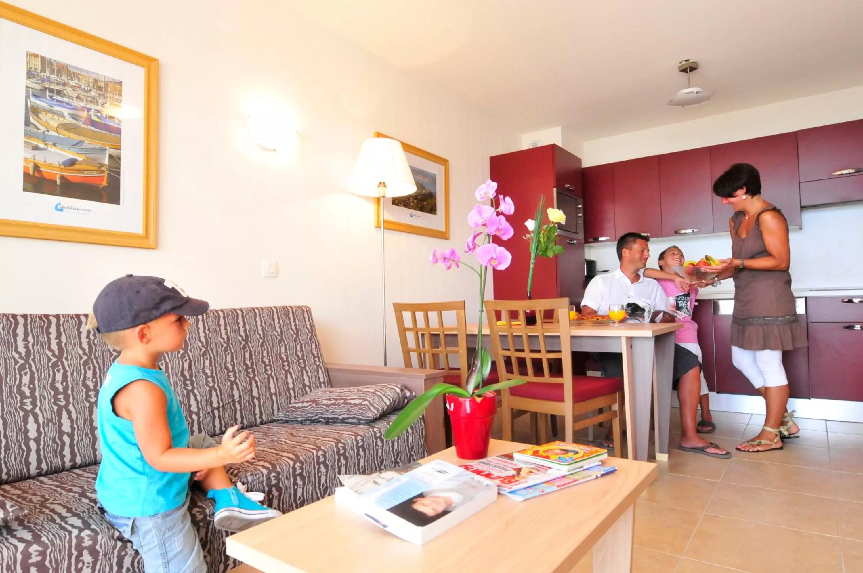 Living room, Family in Résidence Goélia Royal Cap