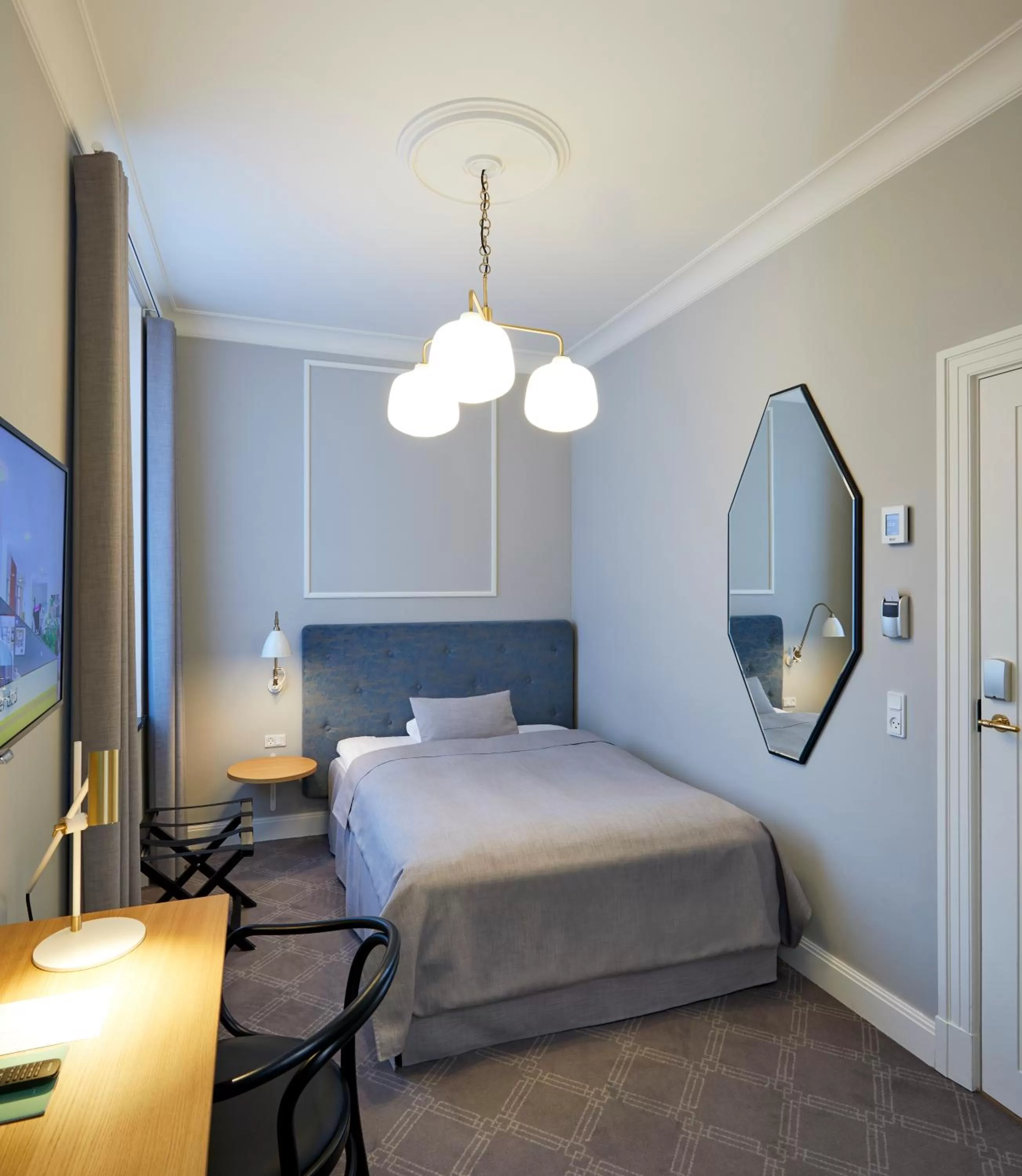 Decorative detail, Bed in Hotel Randers